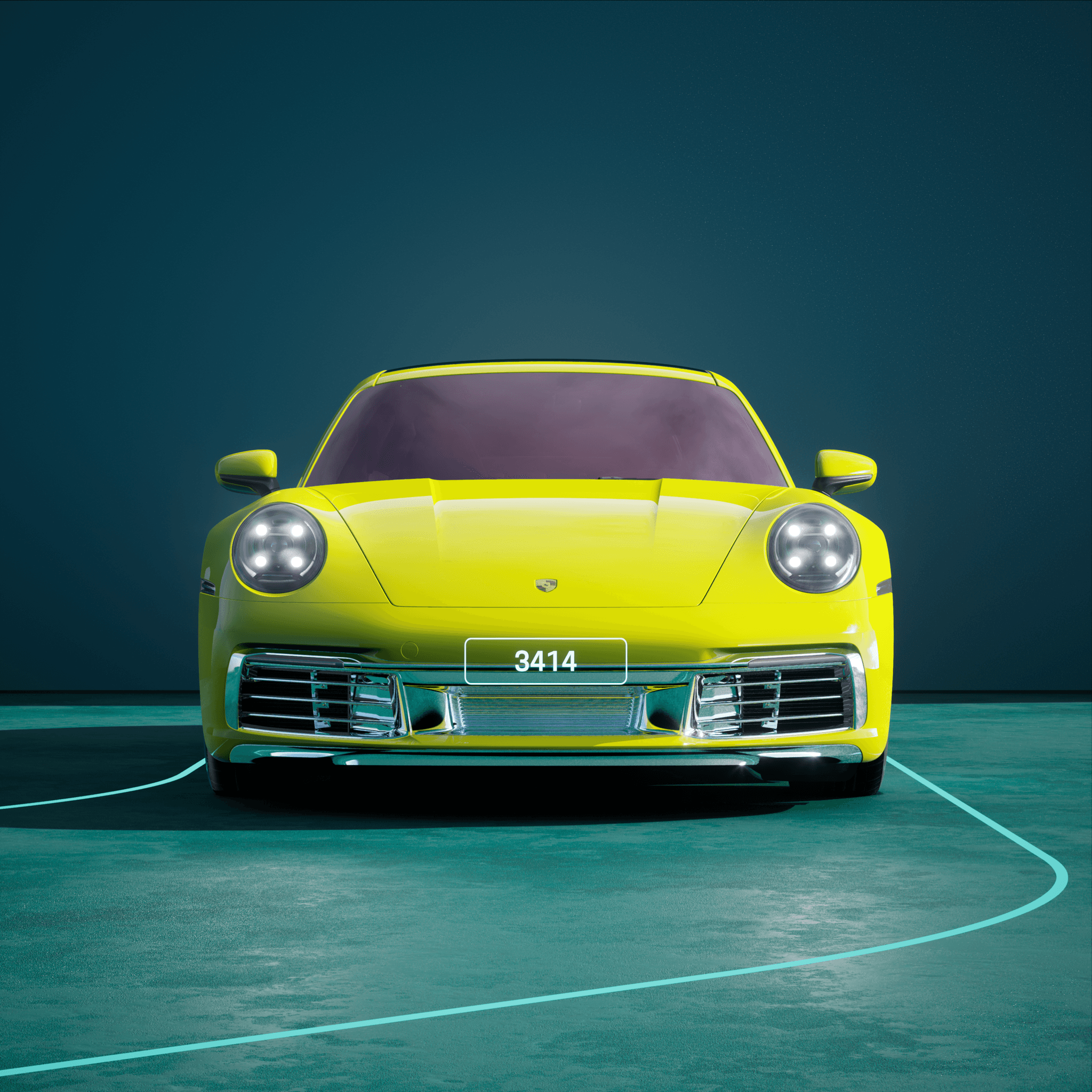 The PORSCHΞ 911 3414 image in phase