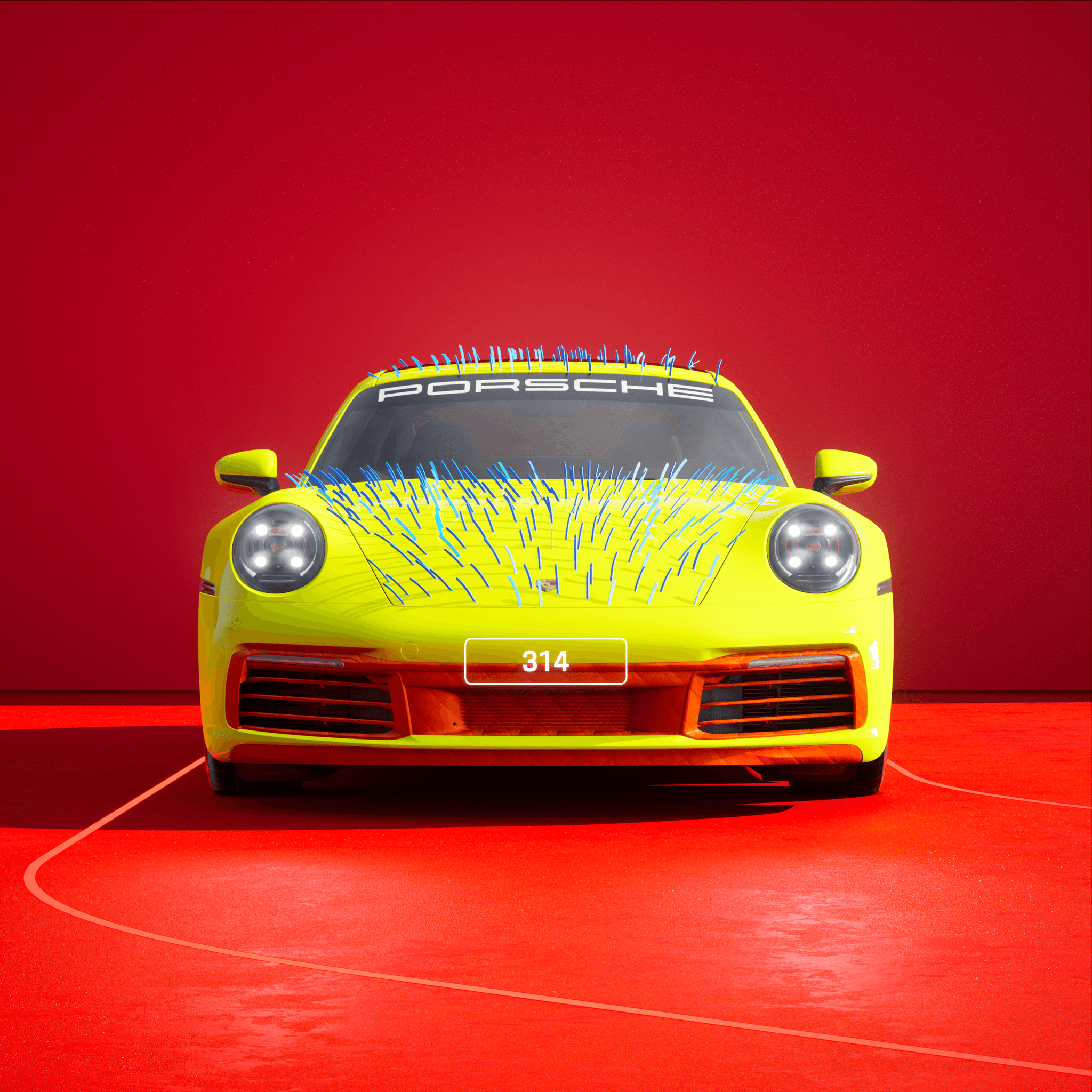 The PORSCHΞ 911 314 image in phase