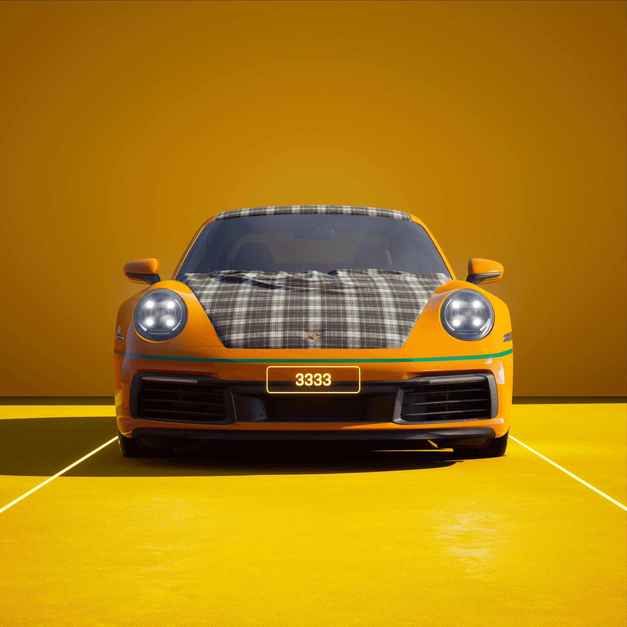 The PORSCHΞ 911 3333 image in phase