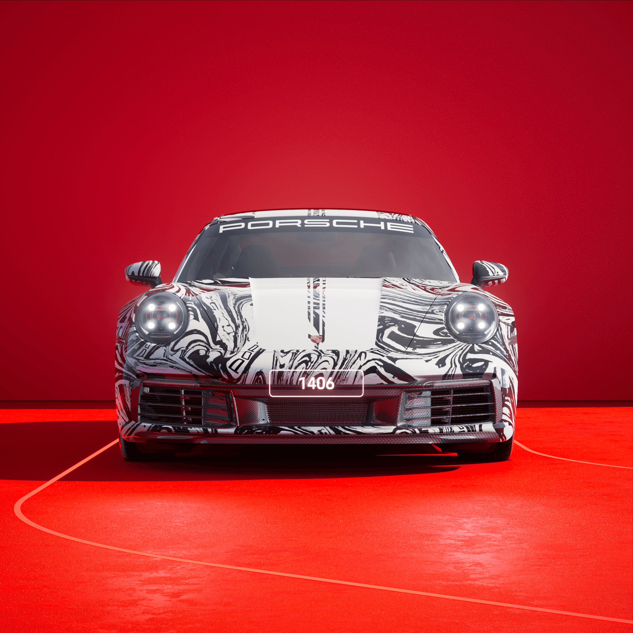 The PORSCHΞ 911 1406 image in phase