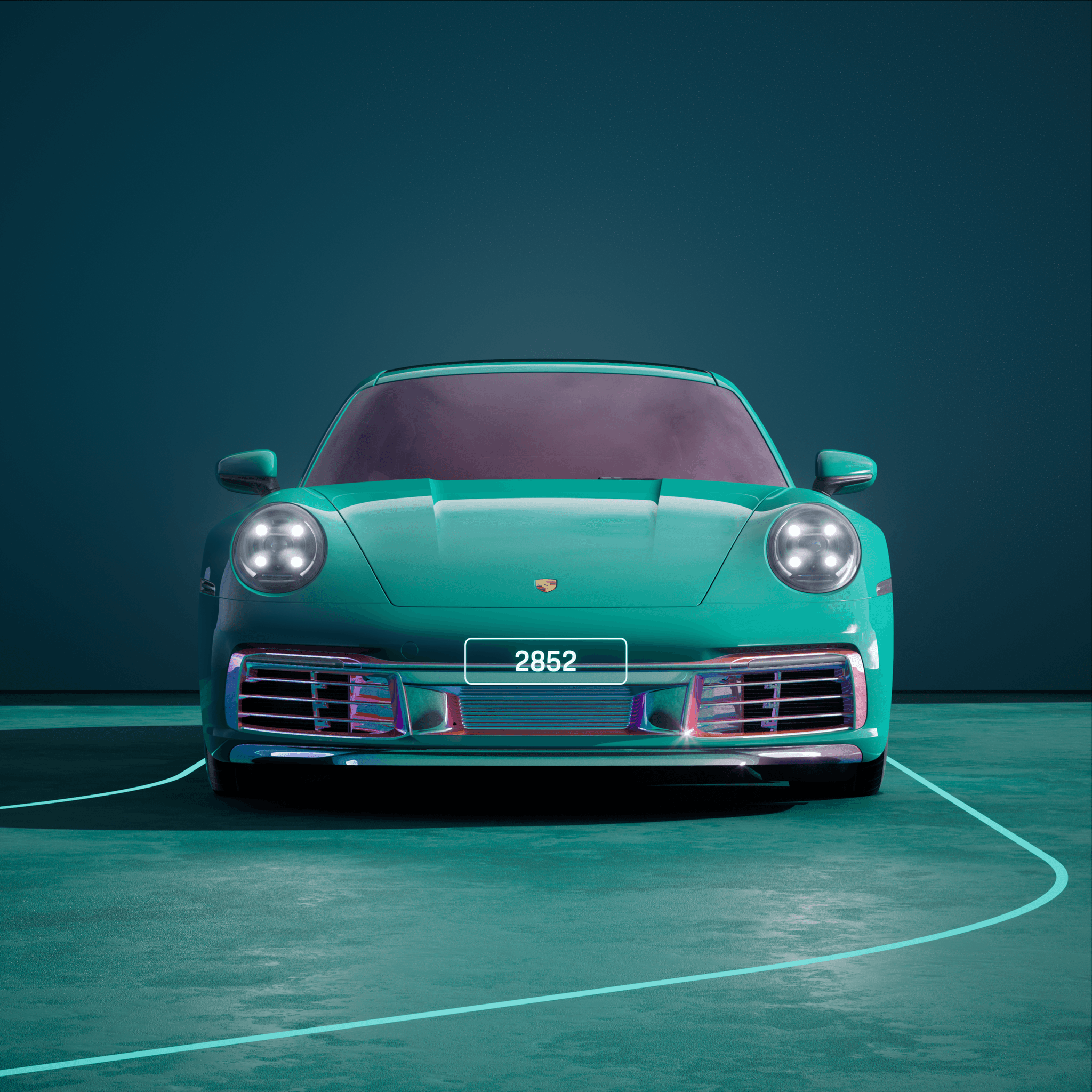 The PORSCHΞ 911 2852 image in phase