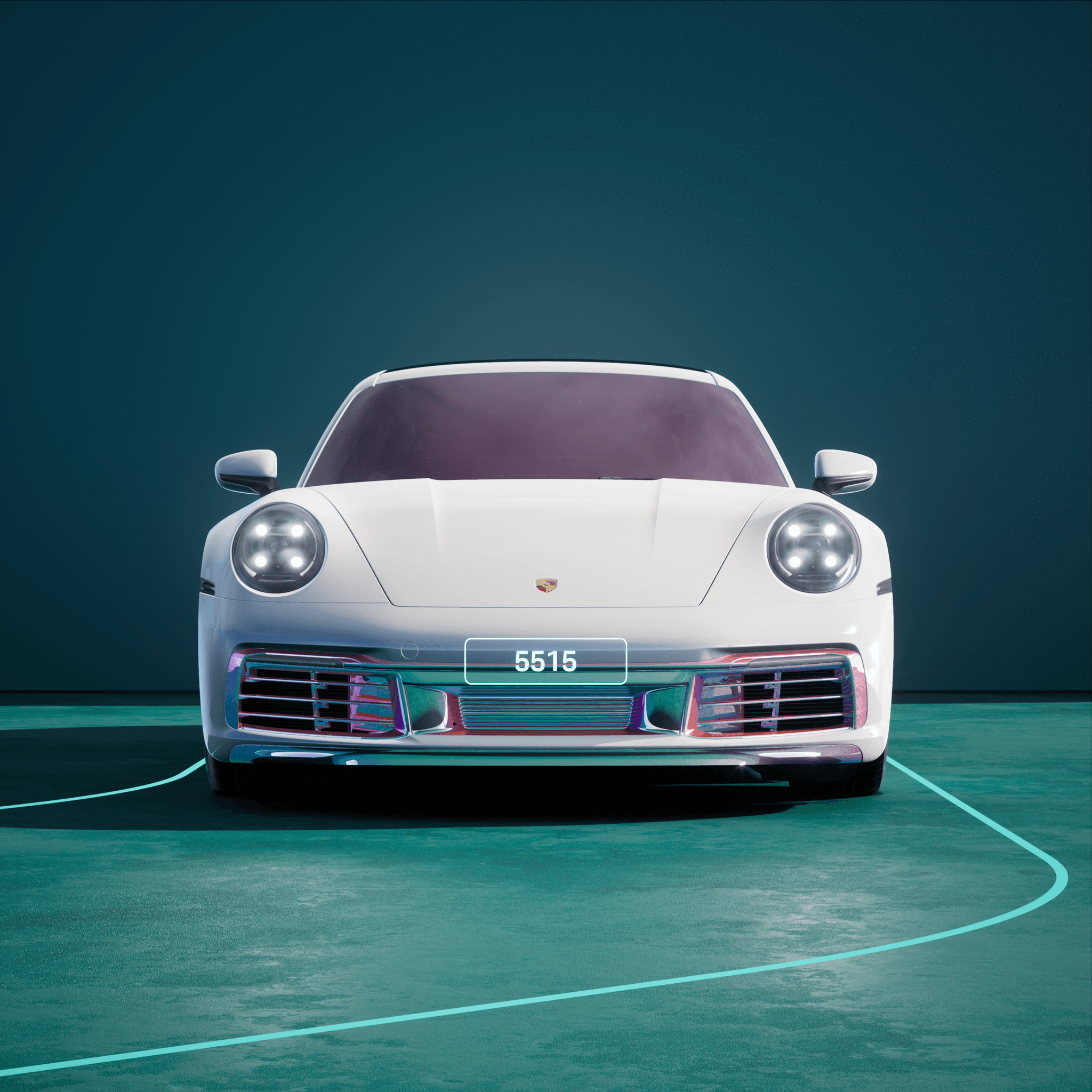 The PORSCHΞ 911 5515 image in phase