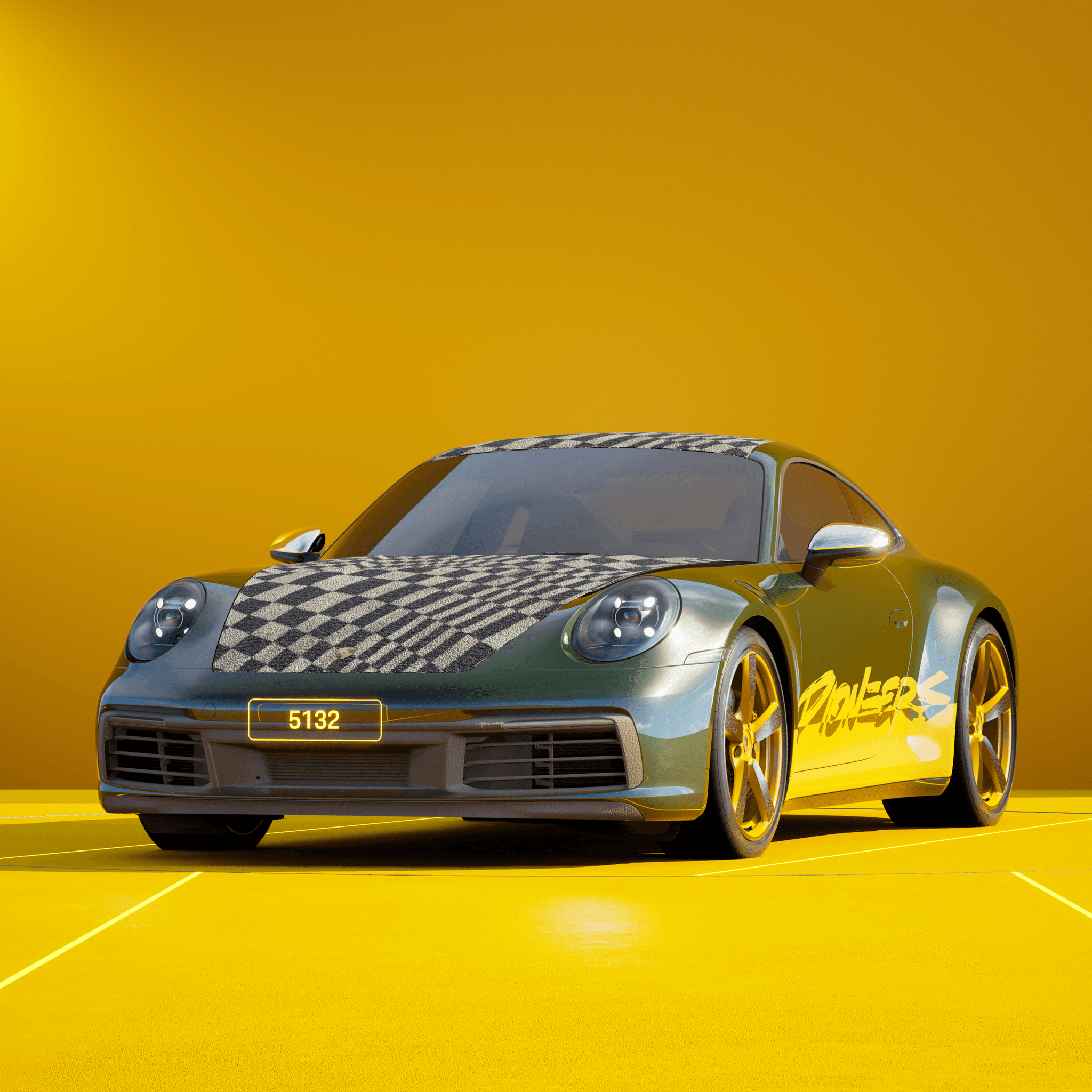 The PORSCHΞ 911 5132 image in phase