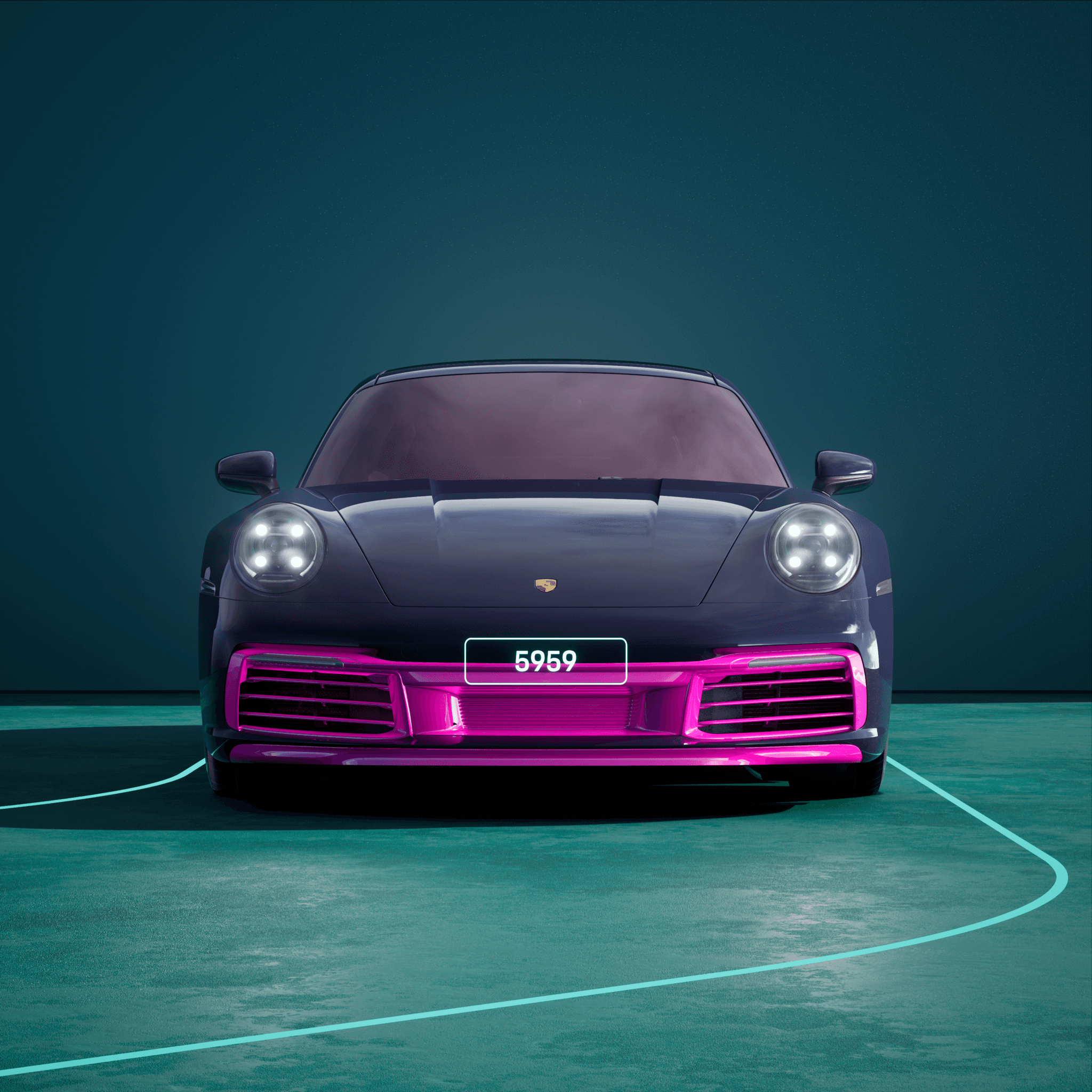 The PORSCHΞ 911 5959 image in phase