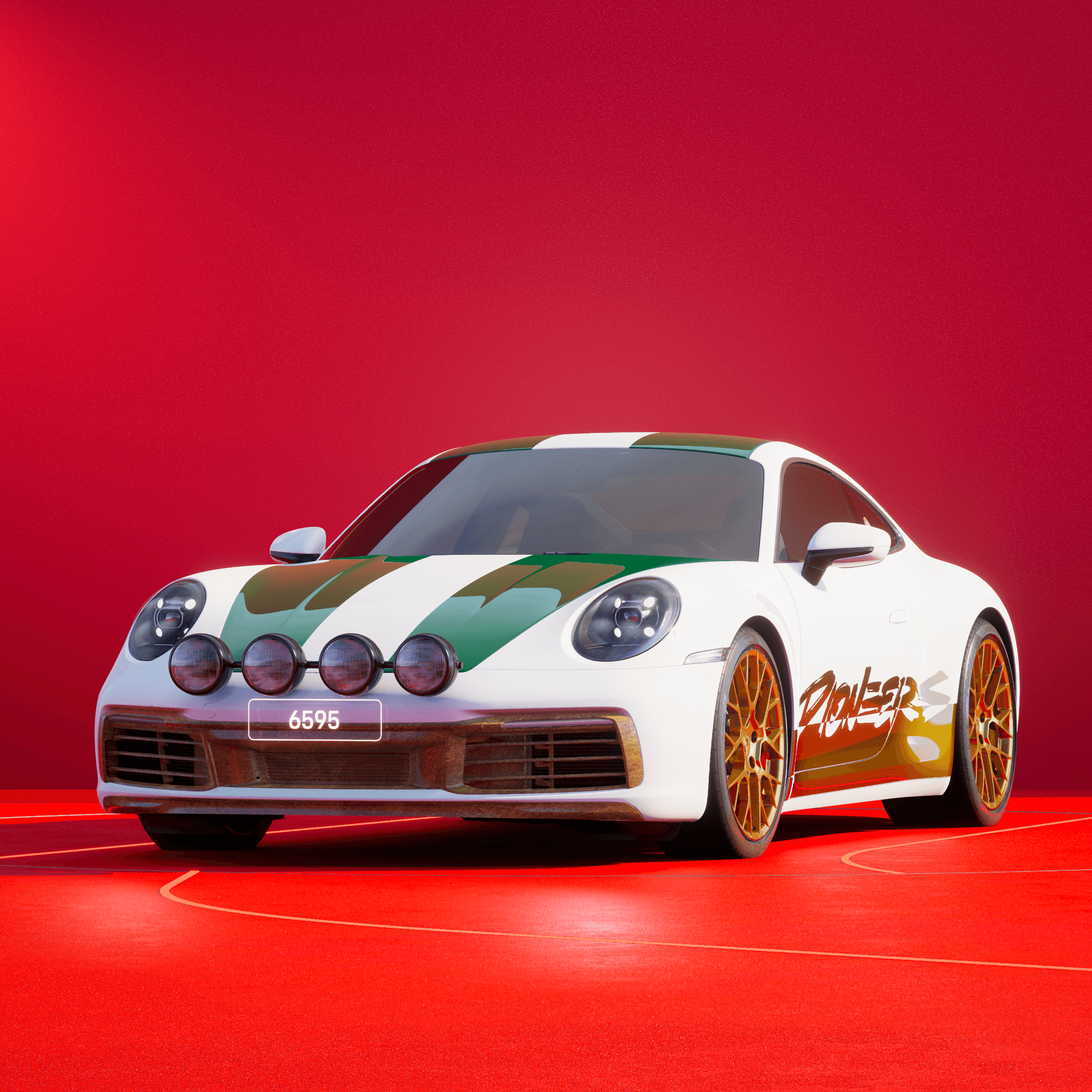 The PORSCHΞ 911 6595 image in phase
