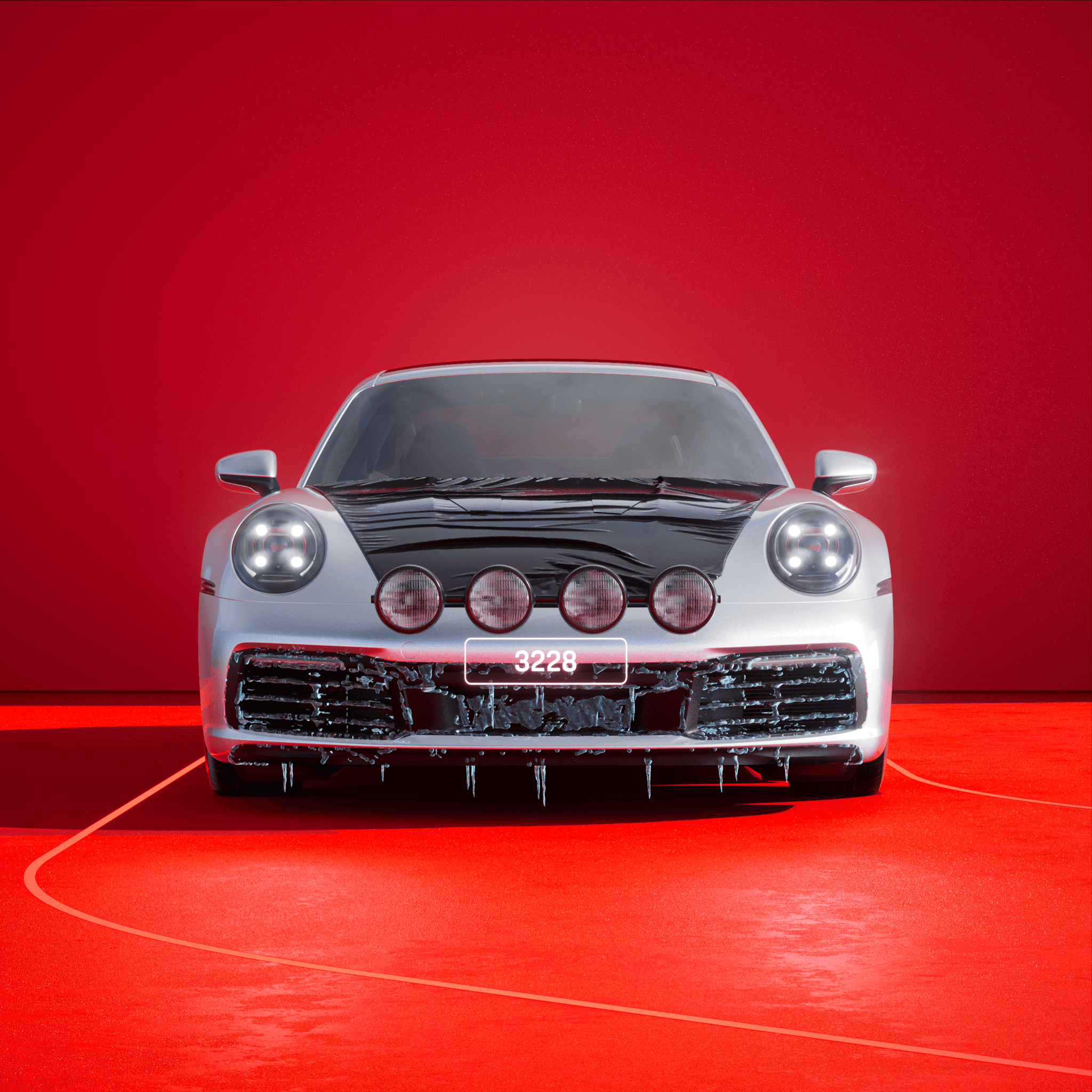 The PORSCHΞ 911 3228 image in phase