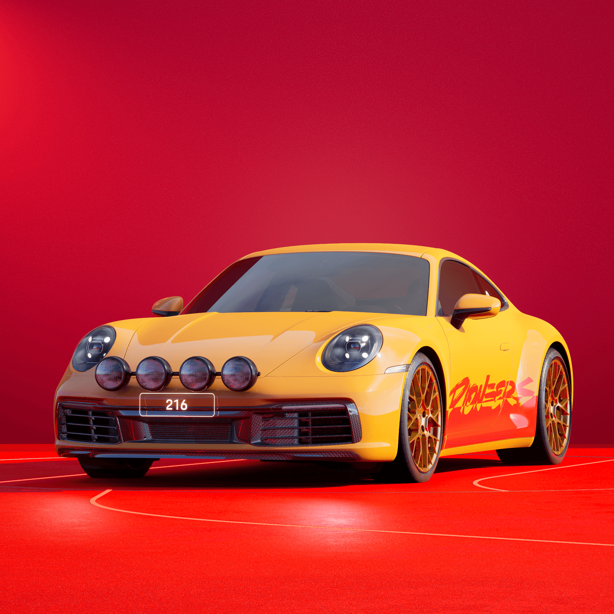 The PORSCHΞ 911 216 image in phase