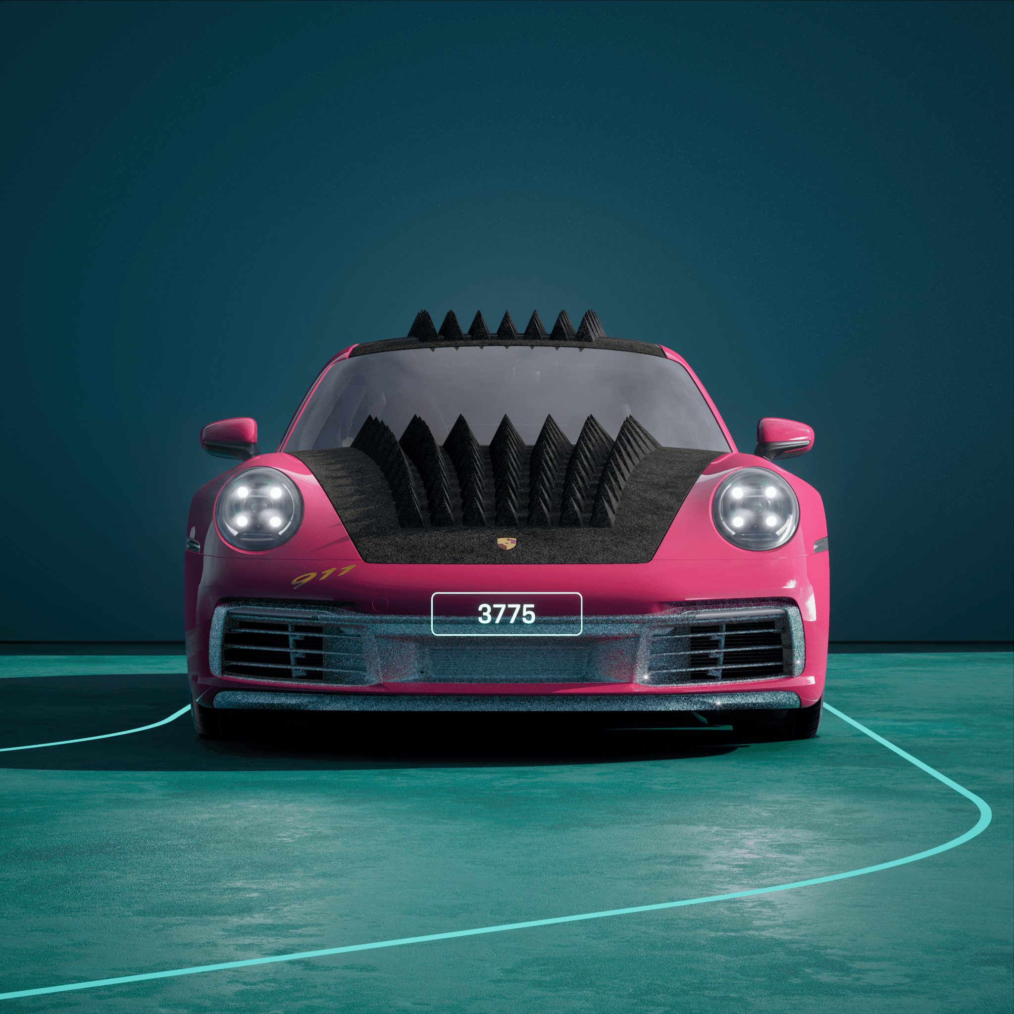The PORSCHΞ 911 3775 image in phase