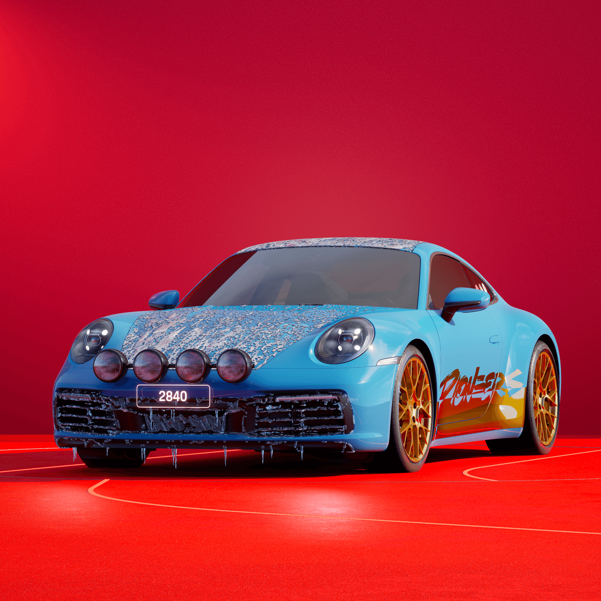 The PORSCHΞ 911 2840 image in phase