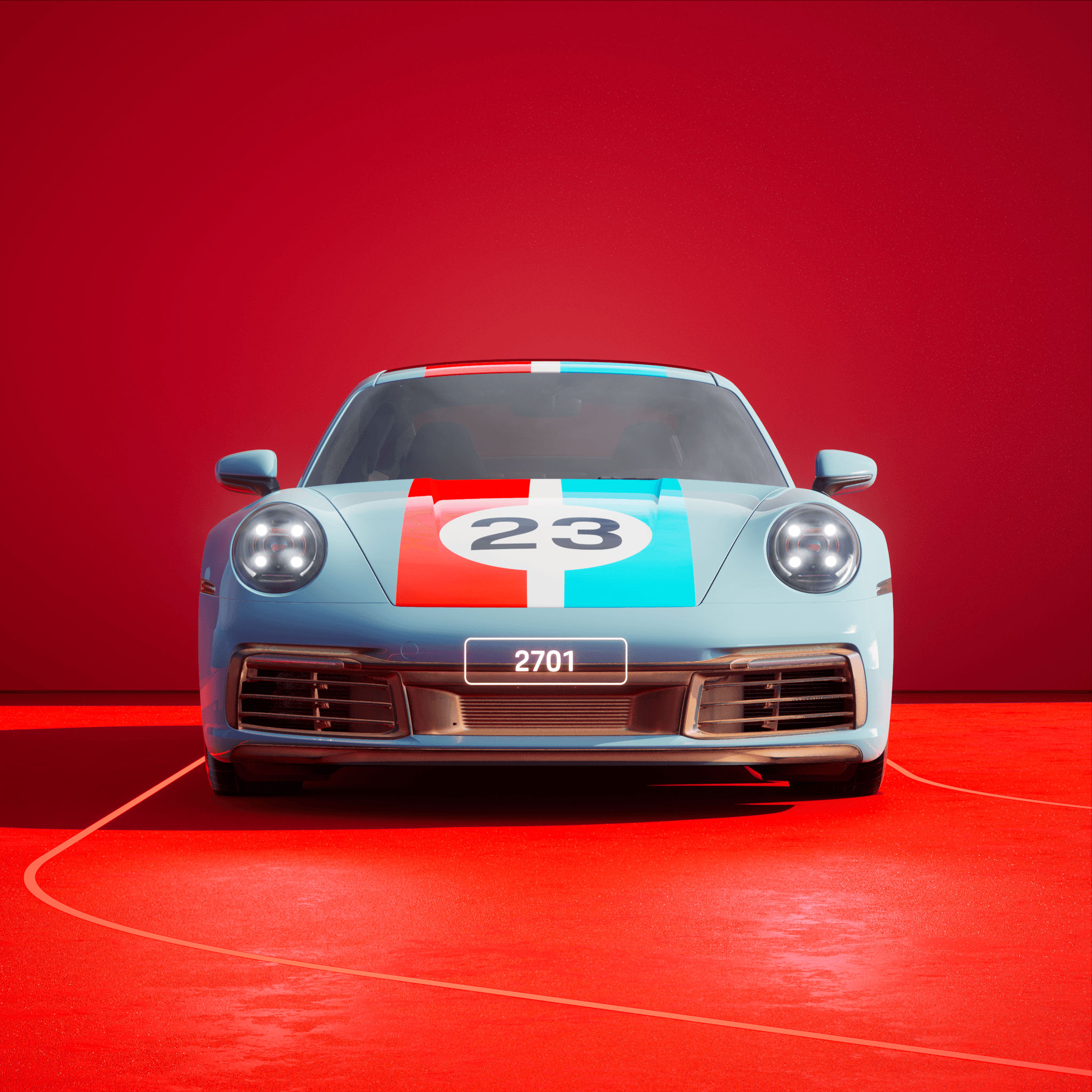The PORSCHΞ 911 2701 image in phase
