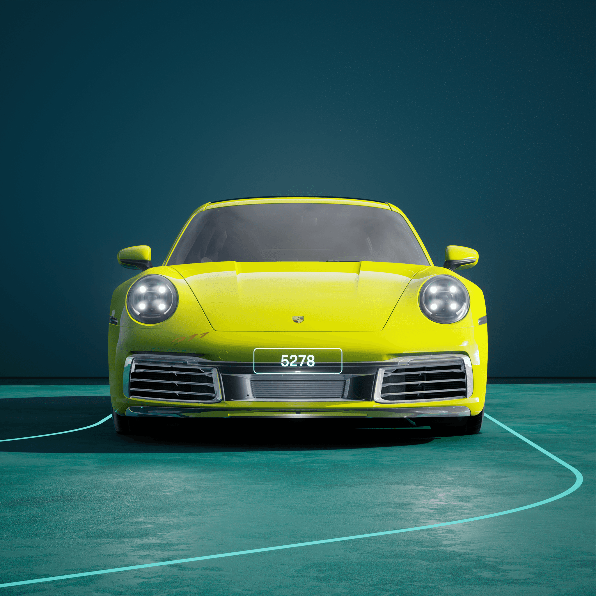 The PORSCHΞ 911 5278 image in phase