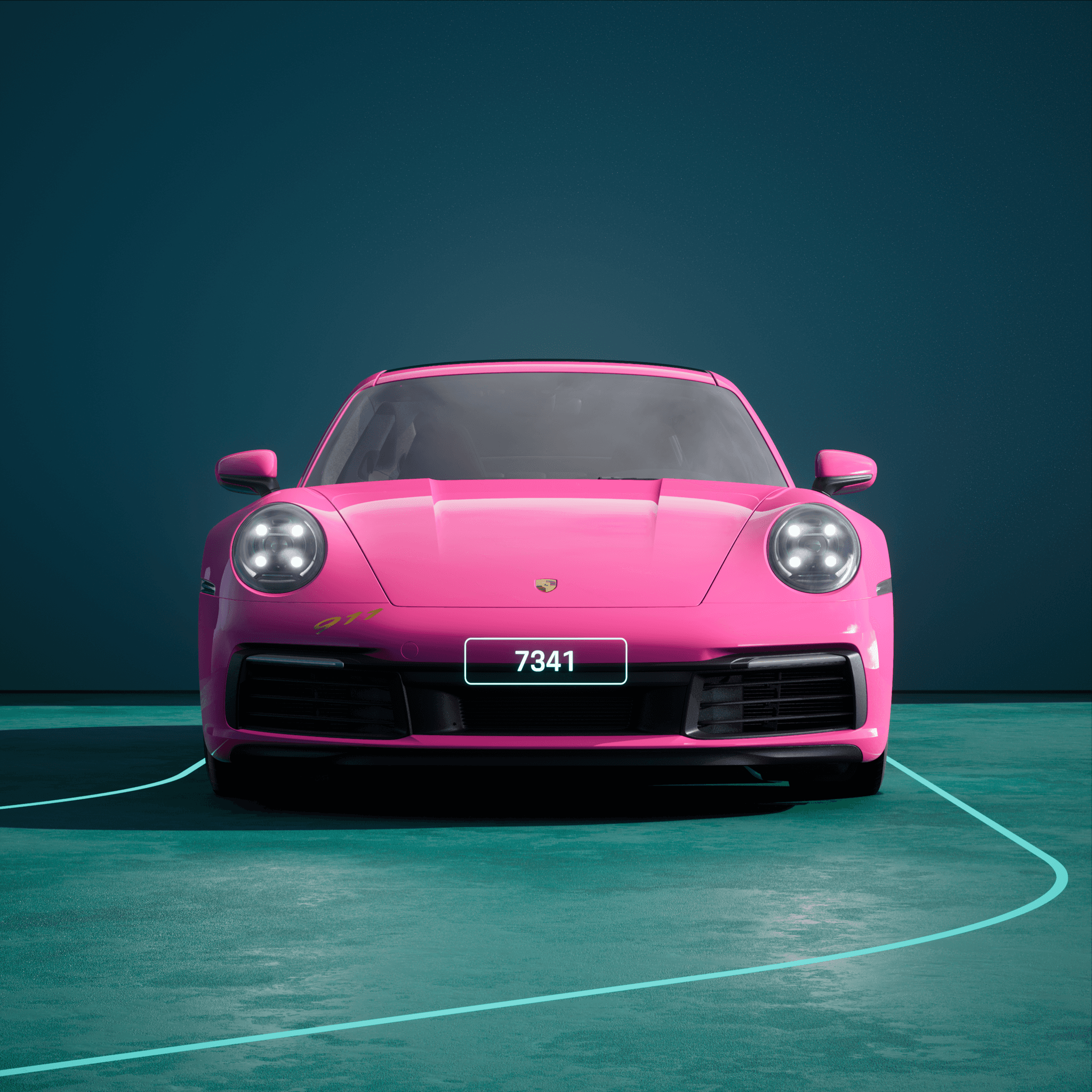 The PORSCHΞ 911 7341 image in phase