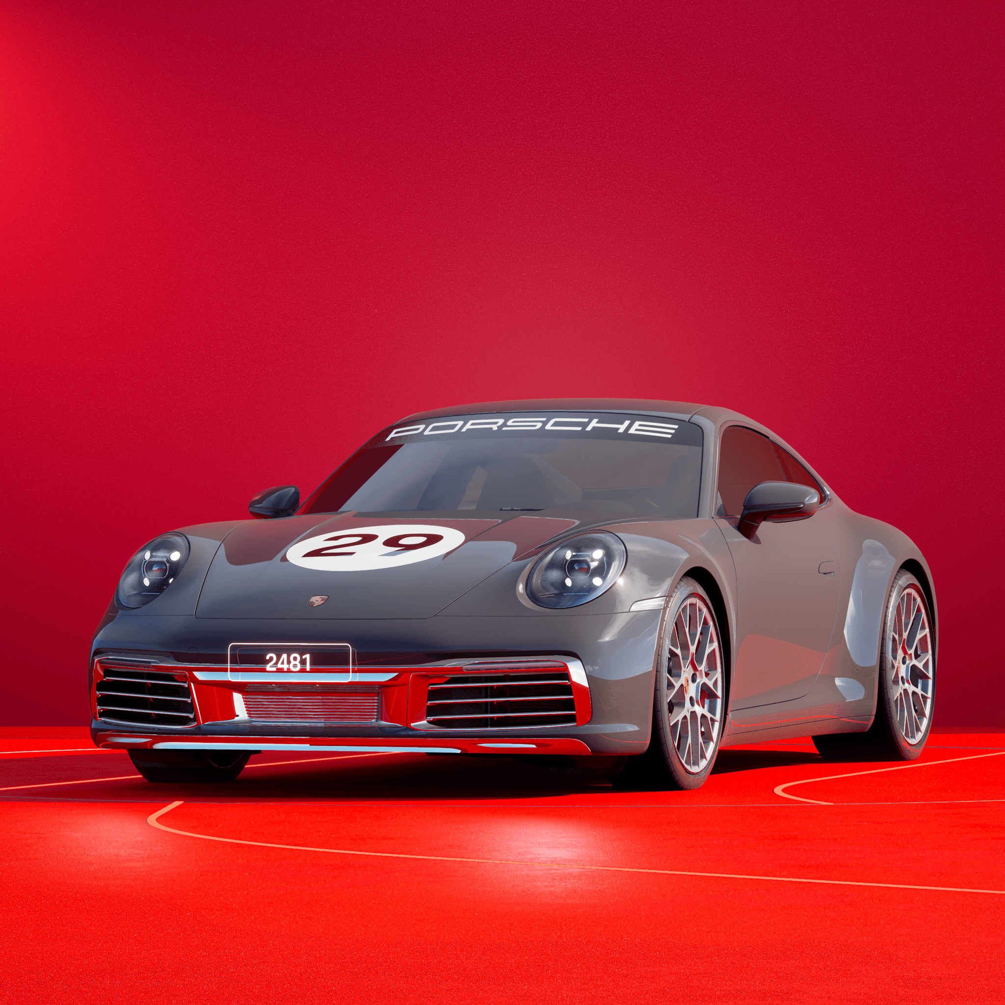 The PORSCHΞ 911 2481 image in phase