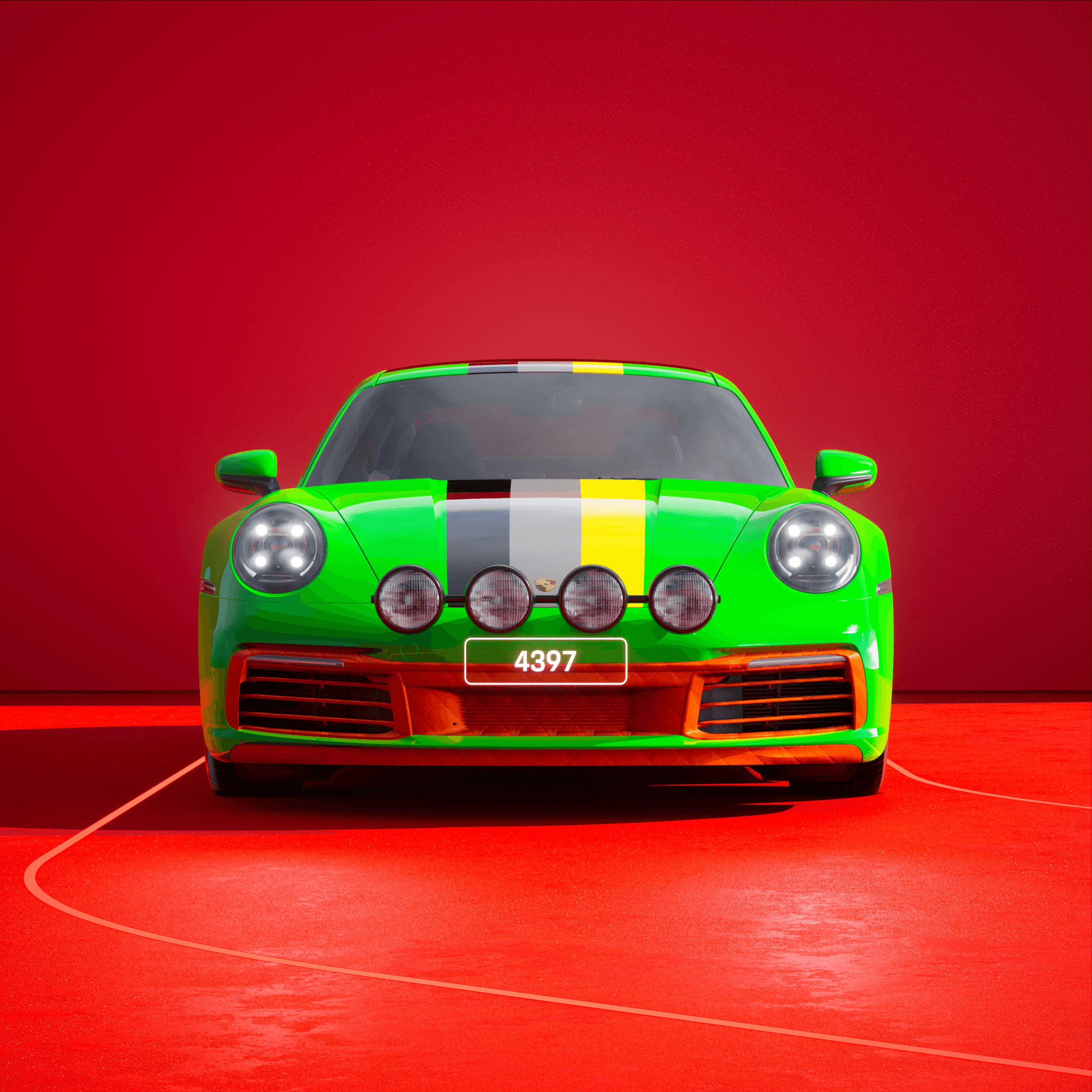 The PORSCHΞ 911 4397 image in phase