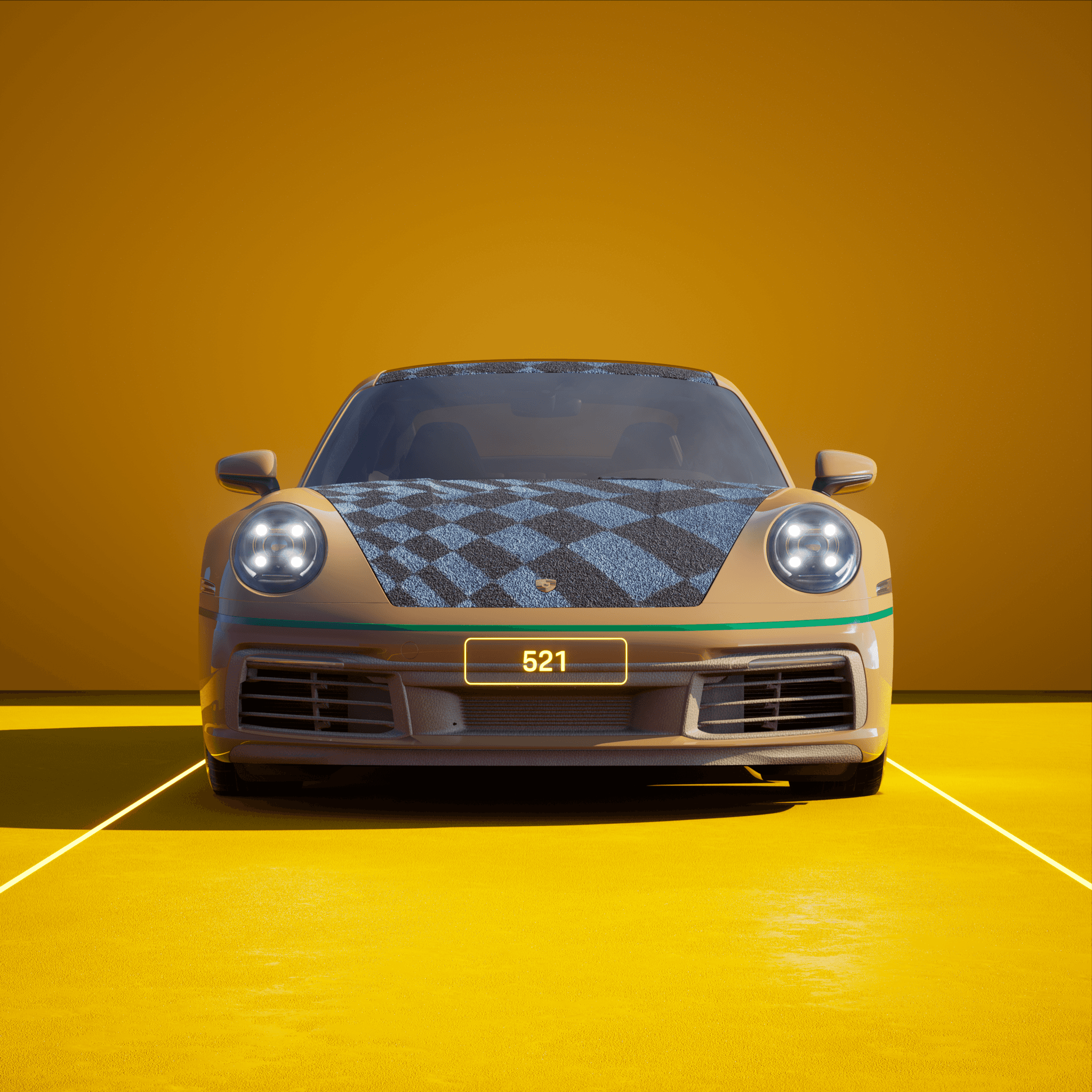 The PORSCHΞ 911 521 image in phase