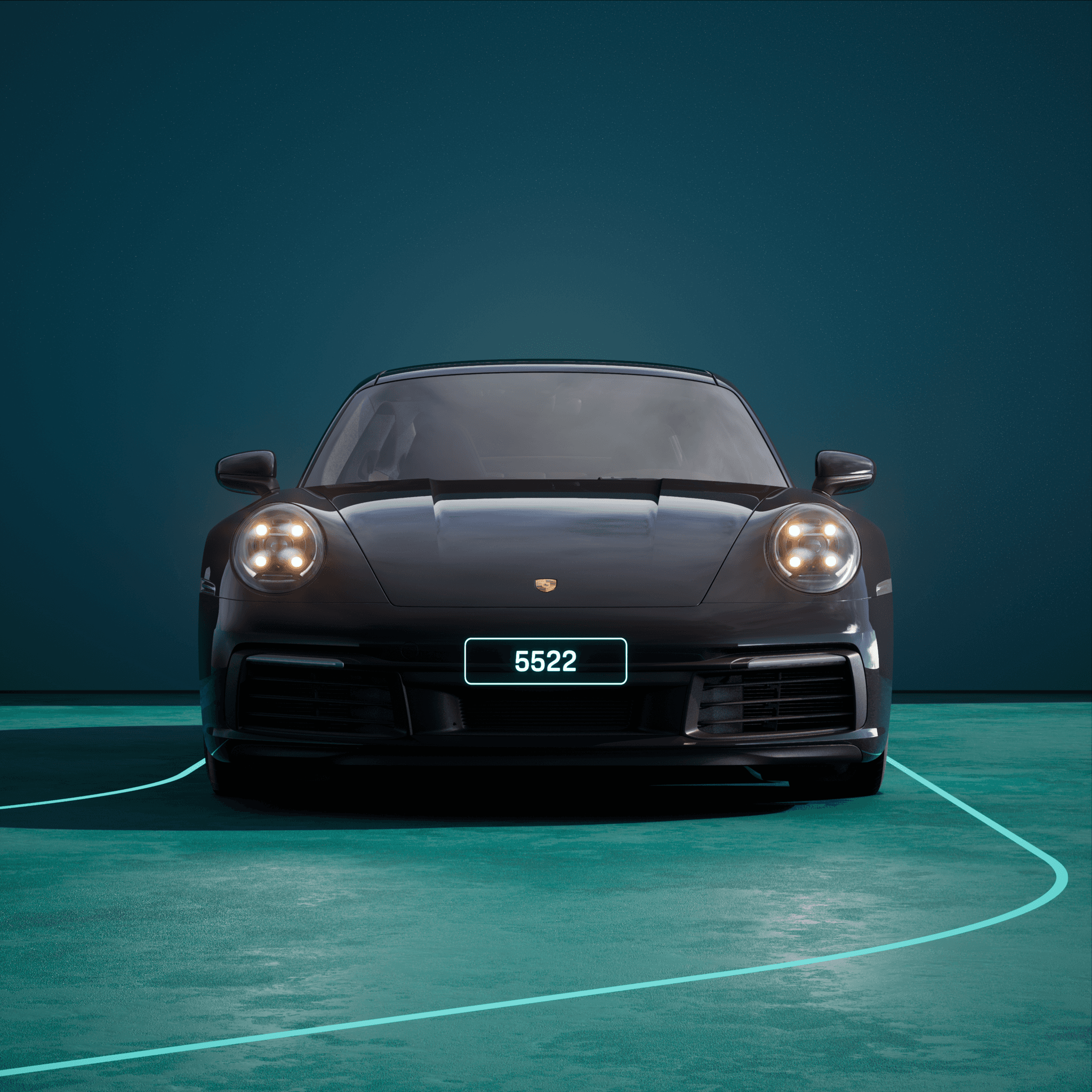 The PORSCHΞ 911 5522 image in phase