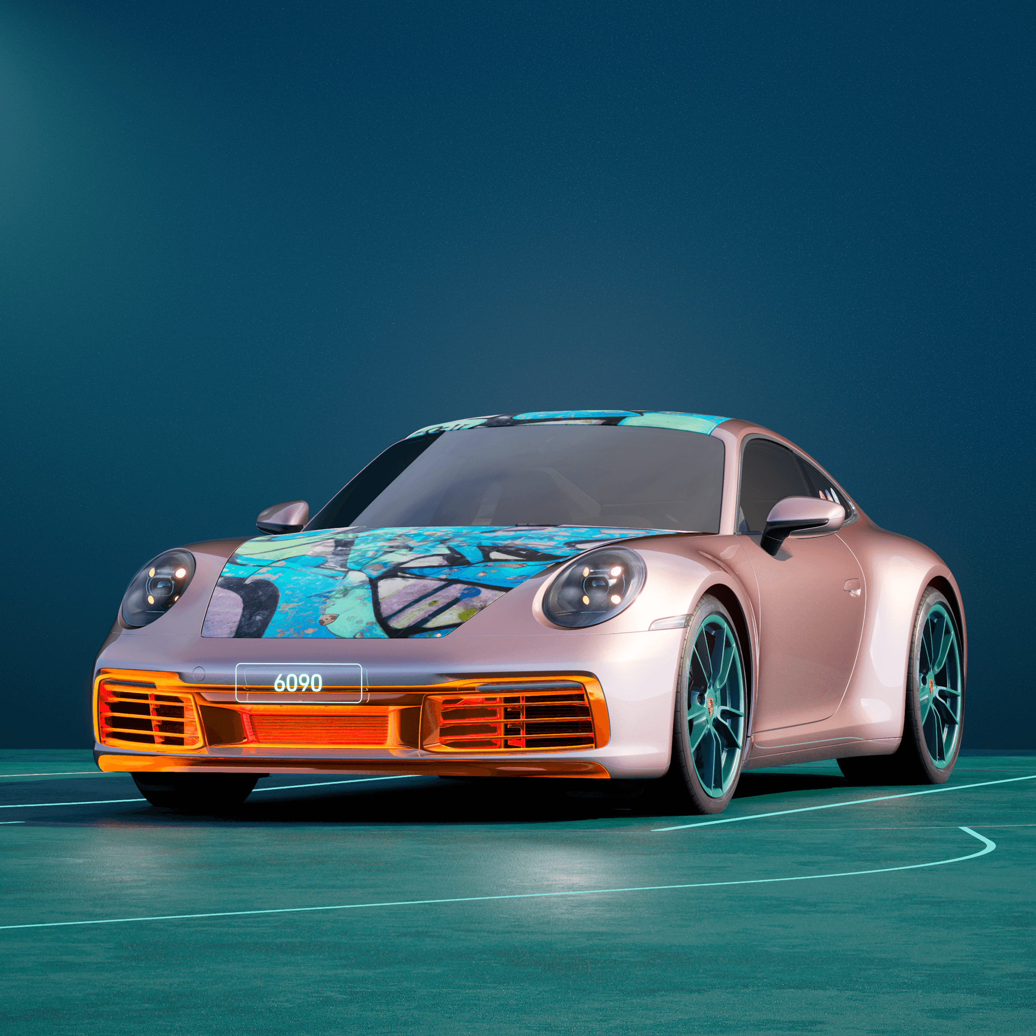 The PORSCHΞ 911 6090 image in phase