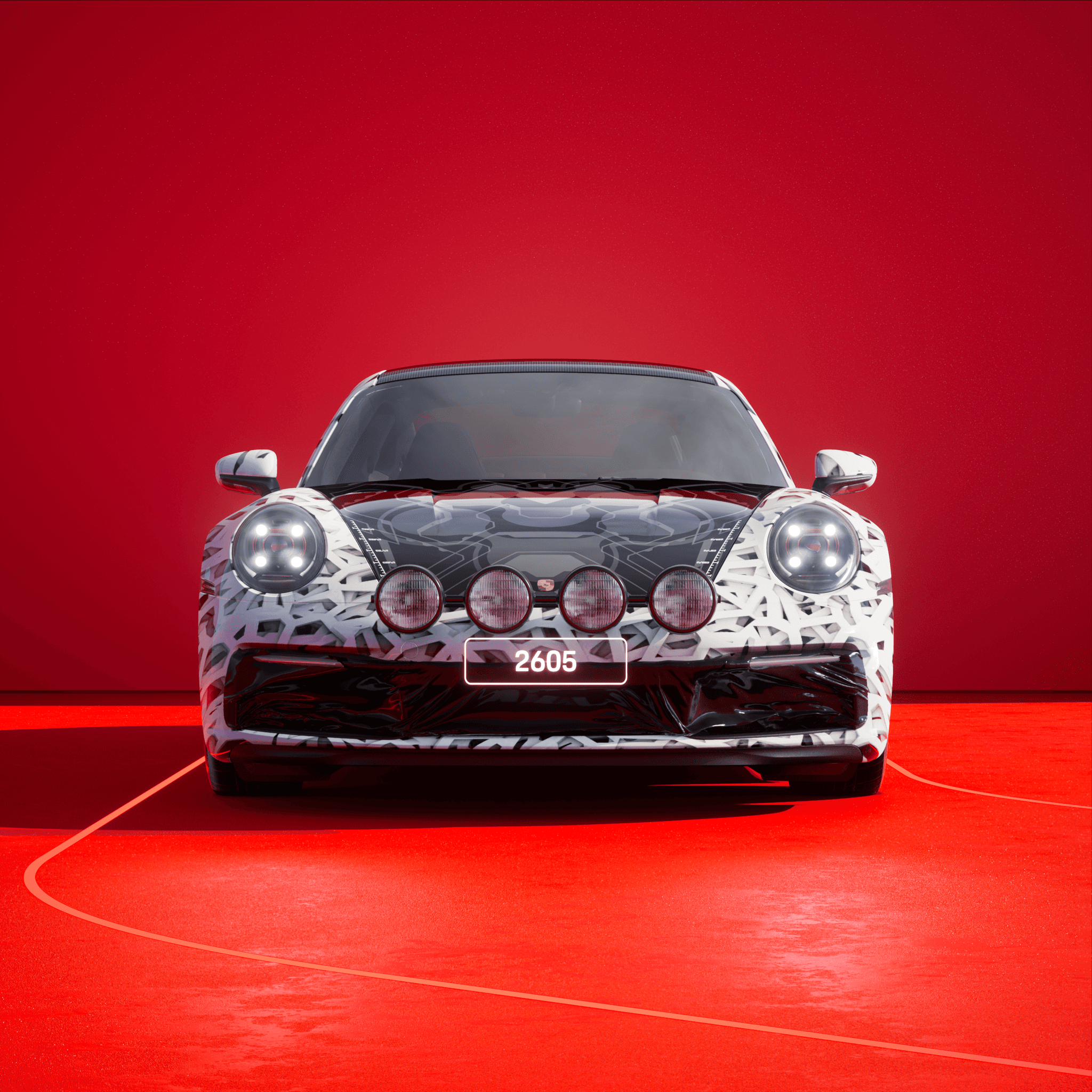 The PORSCHΞ 911 2605 image in phase