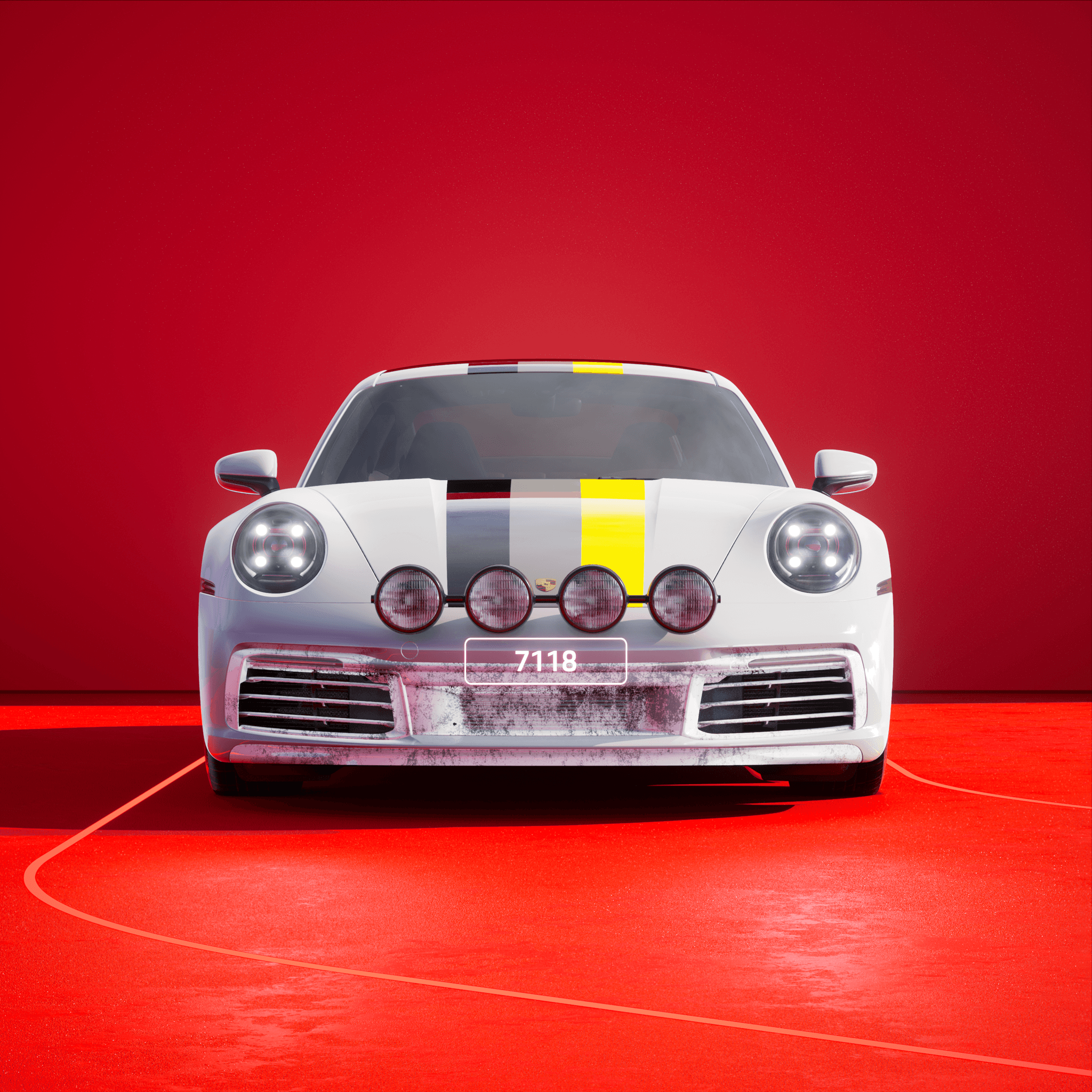 The PORSCHΞ 911 7118 image in phase