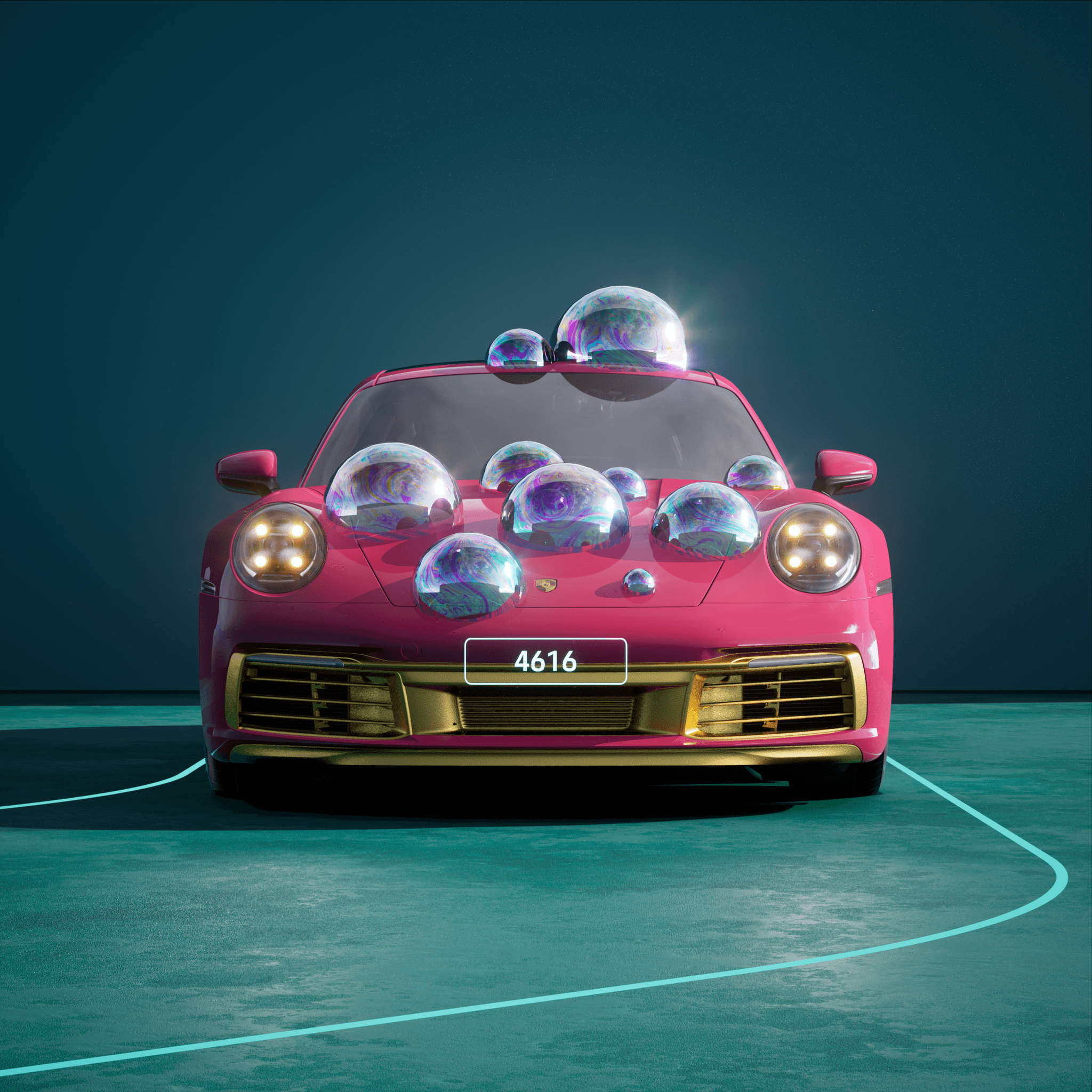The PORSCHΞ 911 4616 image in phase