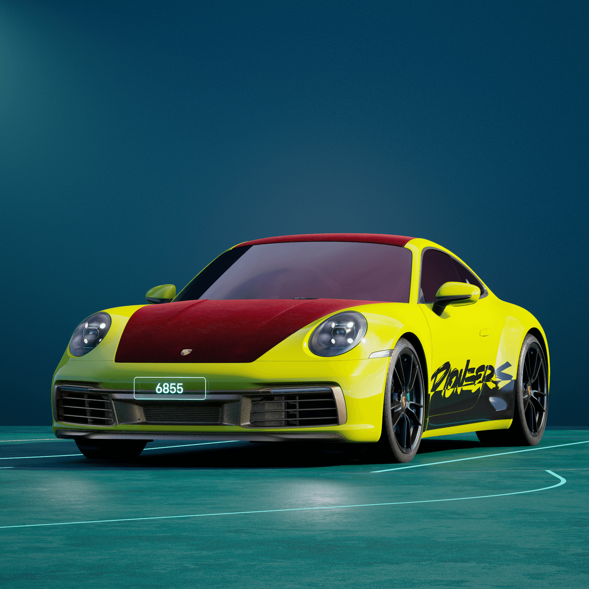 The PORSCHΞ 911 6855 image in phase