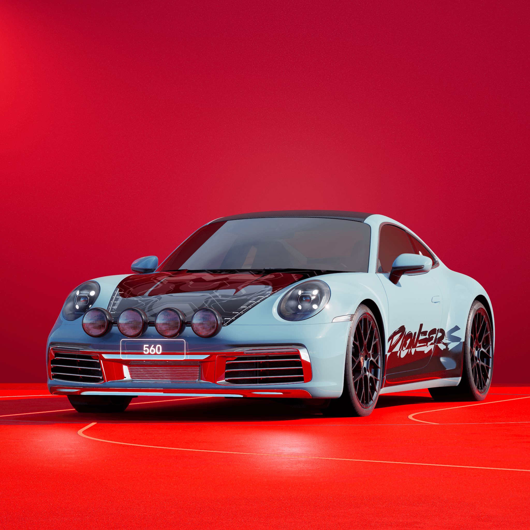 The PORSCHΞ 911 560 image in phase