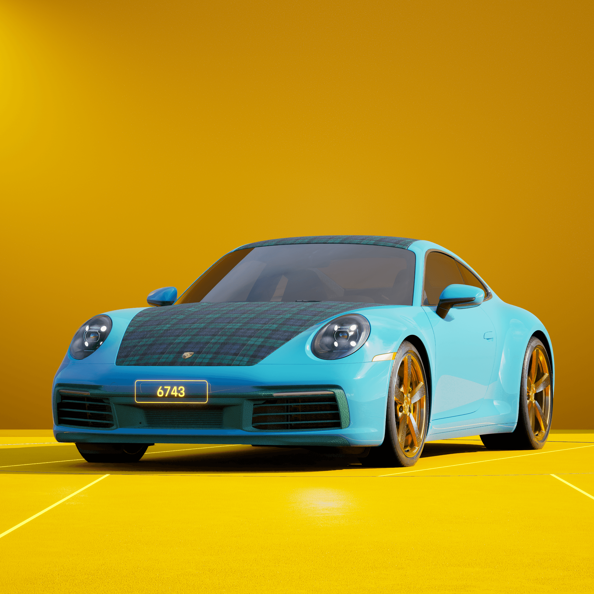 The PORSCHΞ 911 6743 image in phase