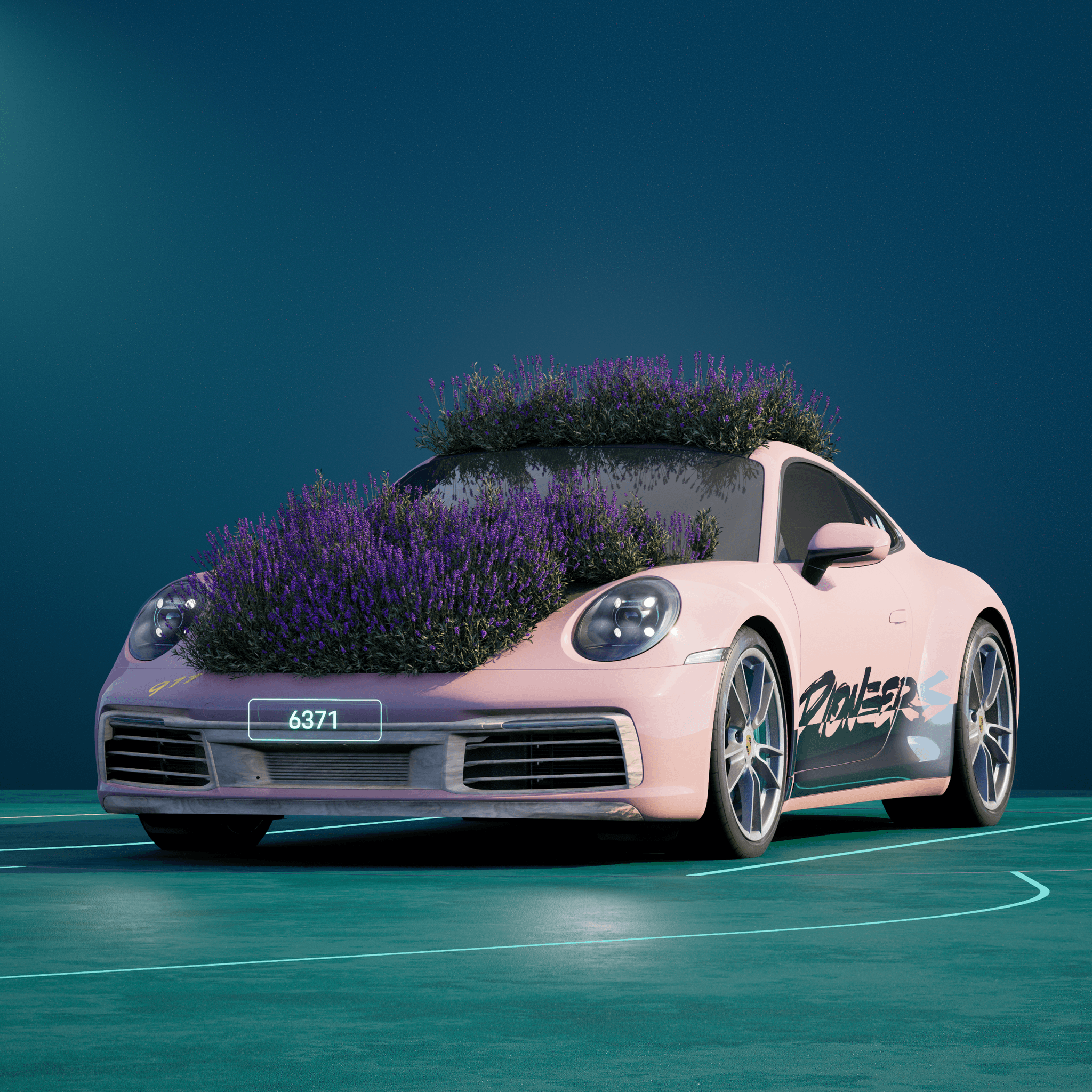 The PORSCHΞ 911 6371 image in phase