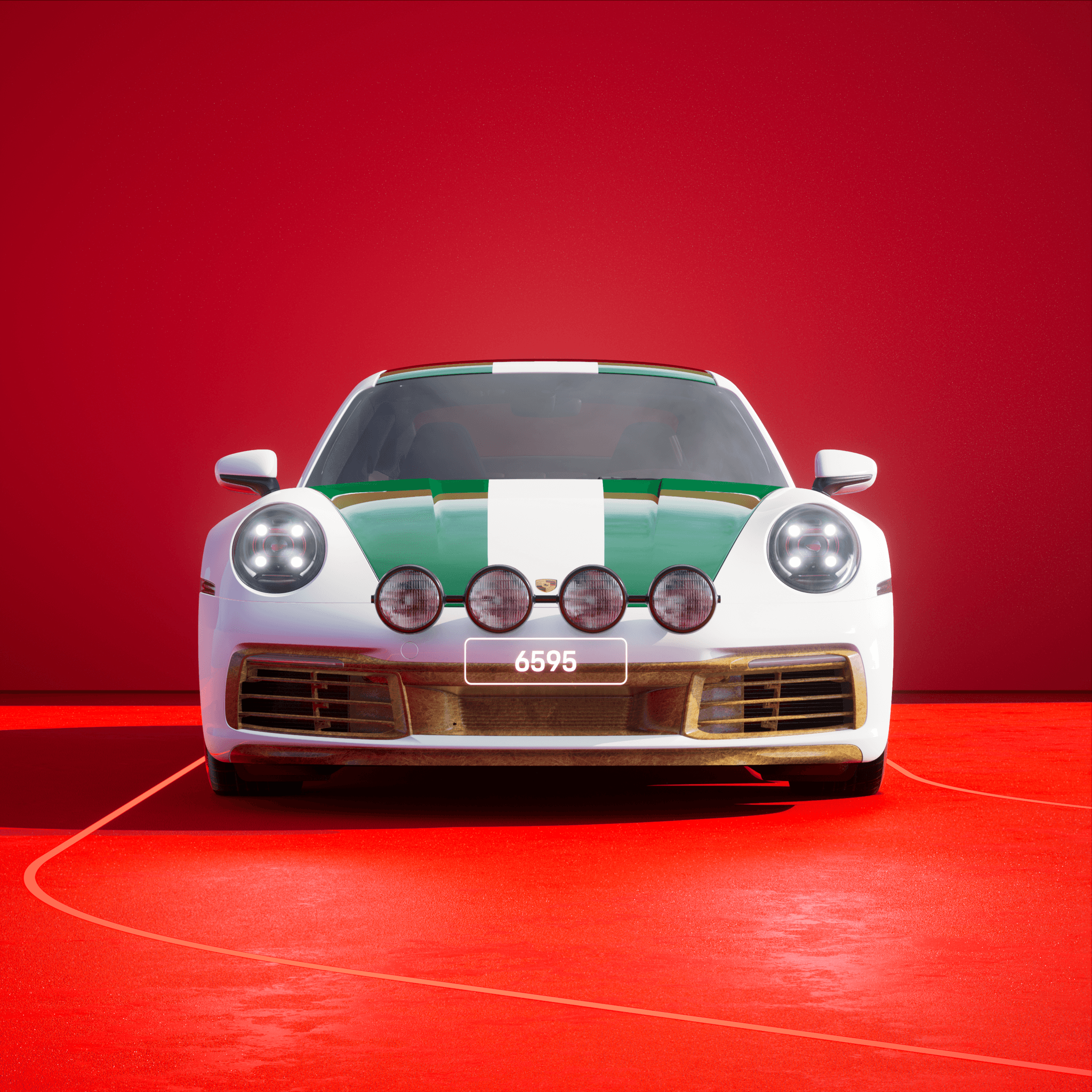 The PORSCHΞ 911 6595 image in phase