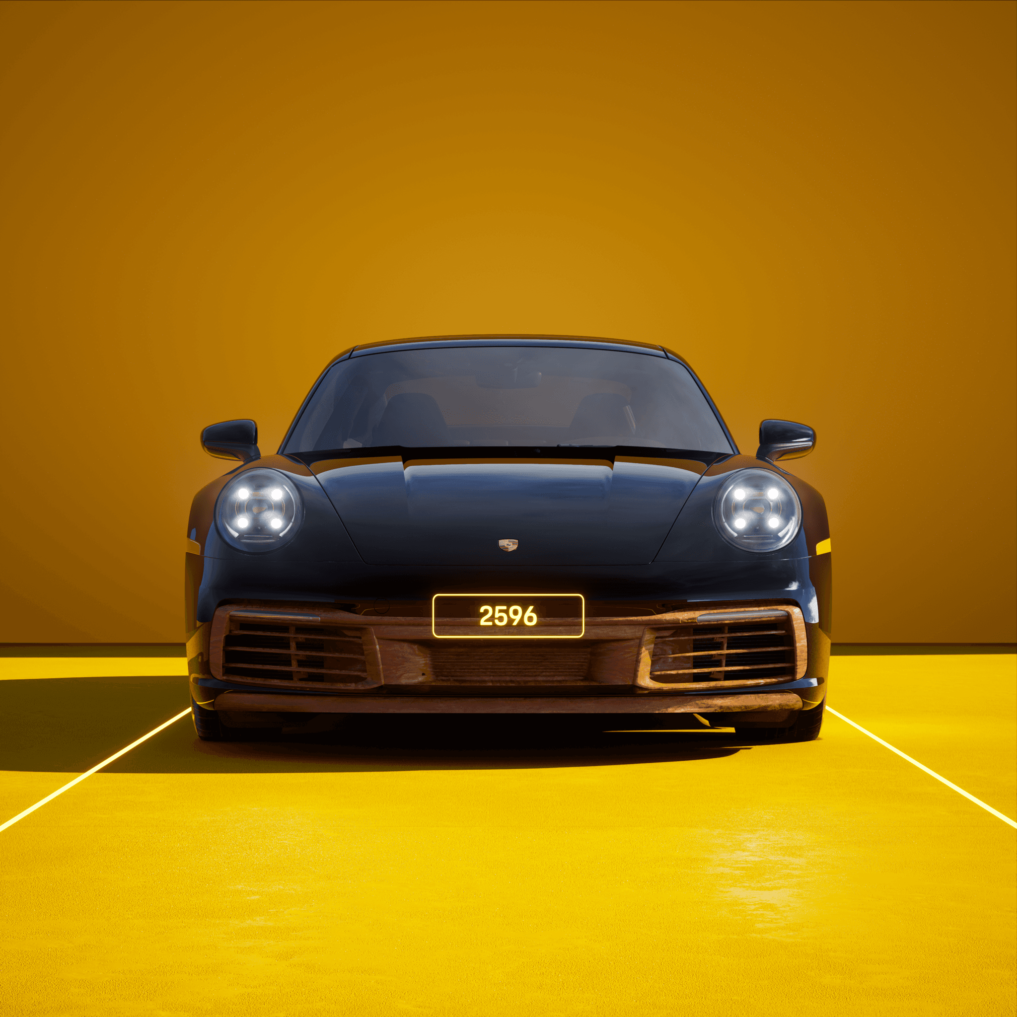 The PORSCHΞ 911 2596 image in phase