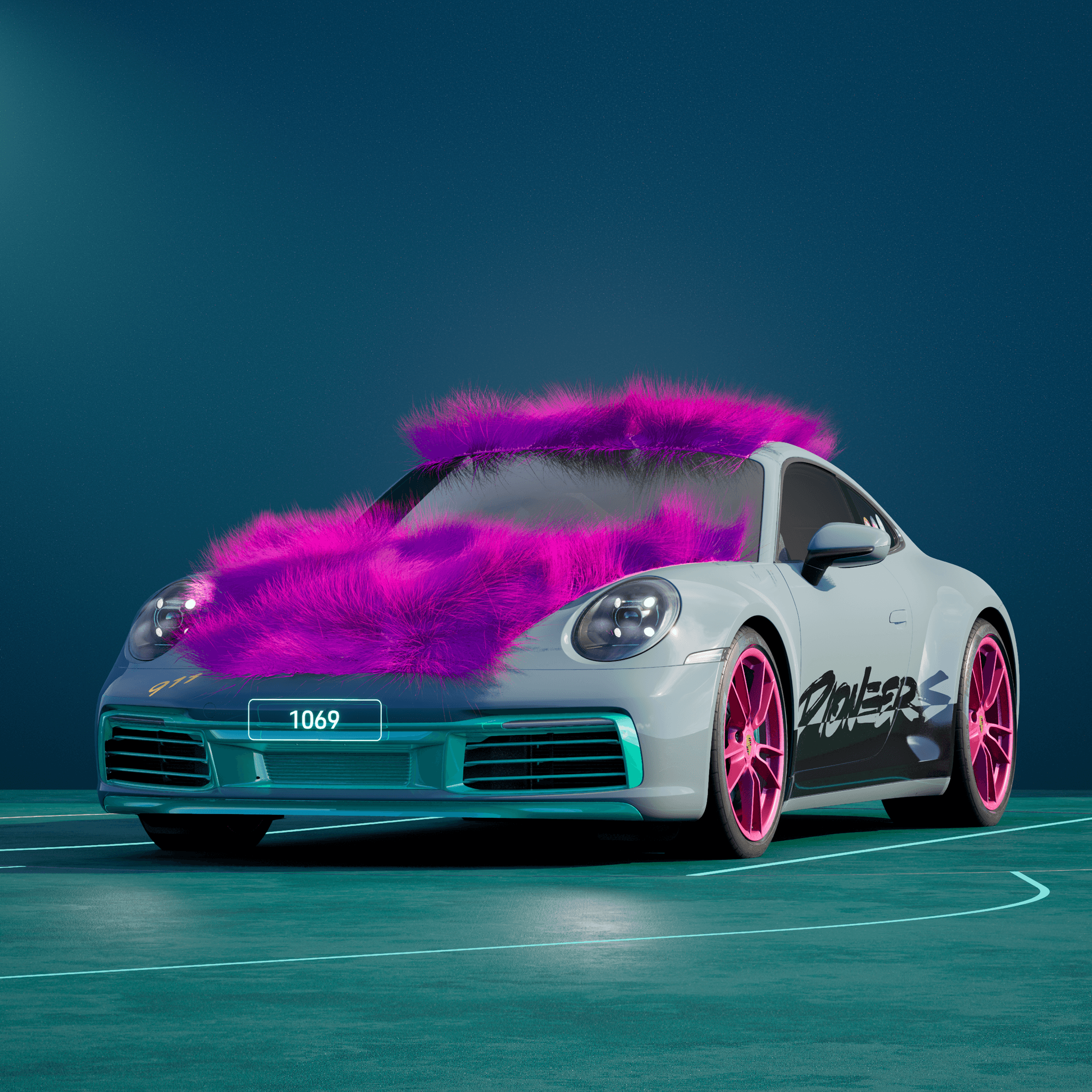 The PORSCHΞ 911 1069 image in phase