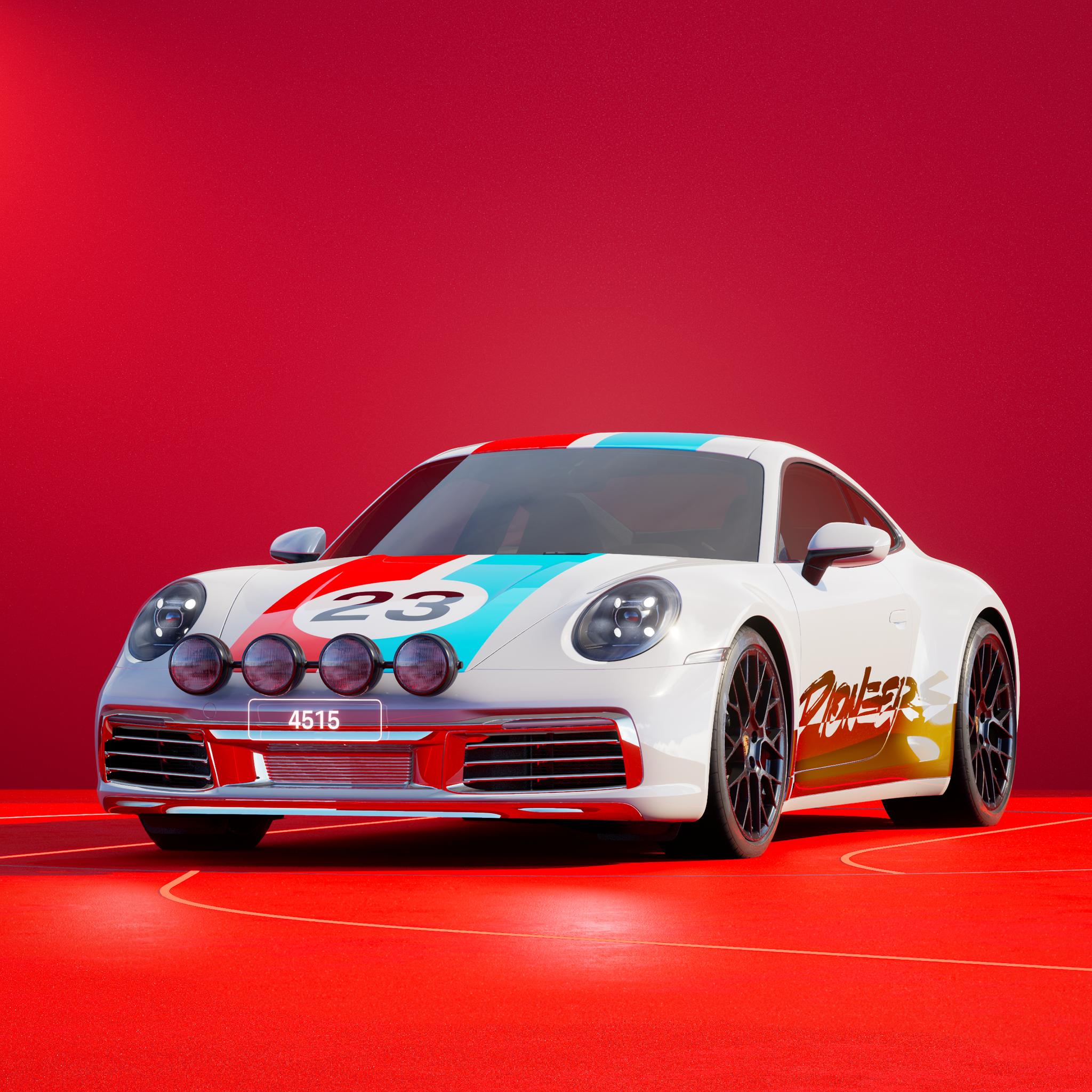 The PORSCHΞ 911 4515 image in phase