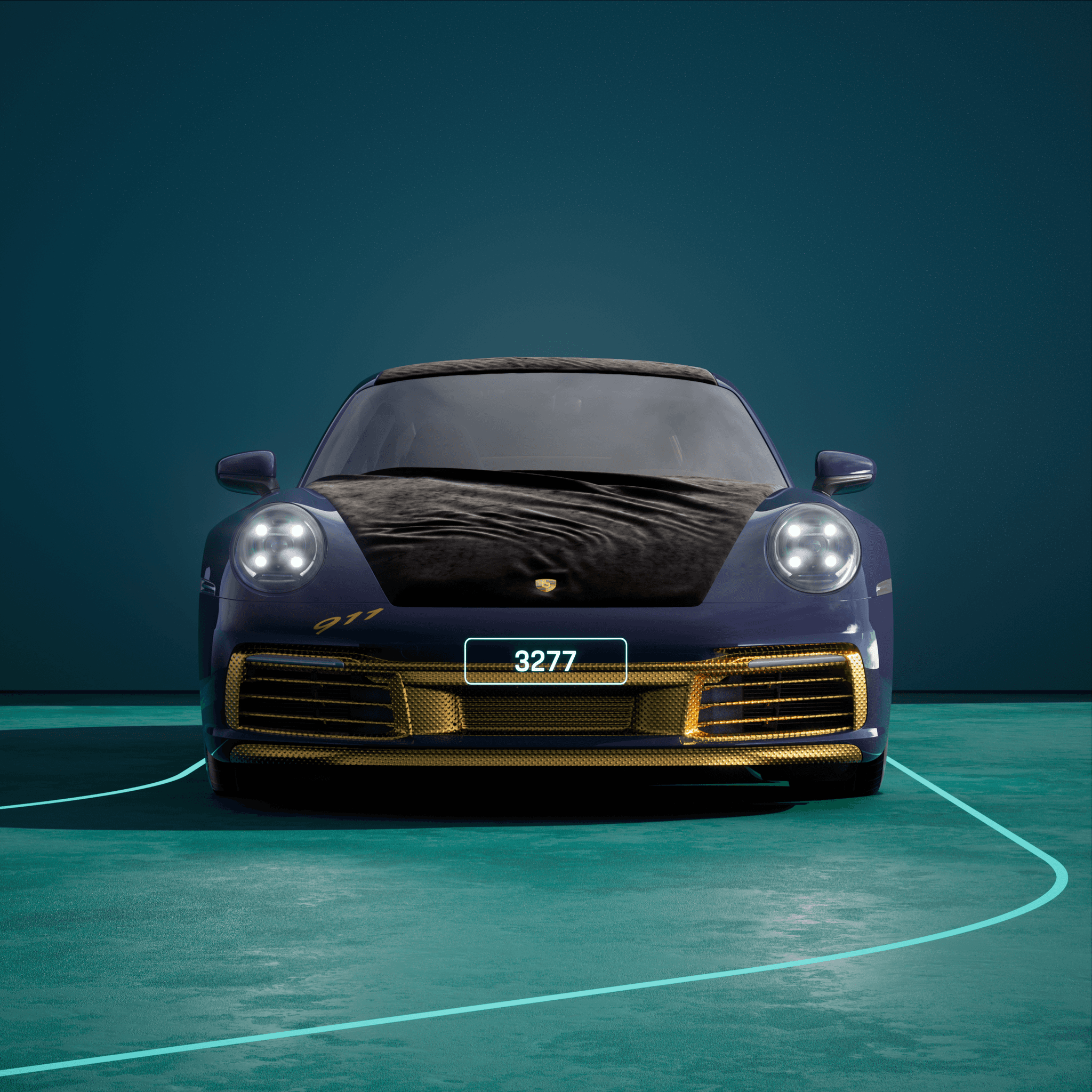 The PORSCHΞ 911 3277 image in phase