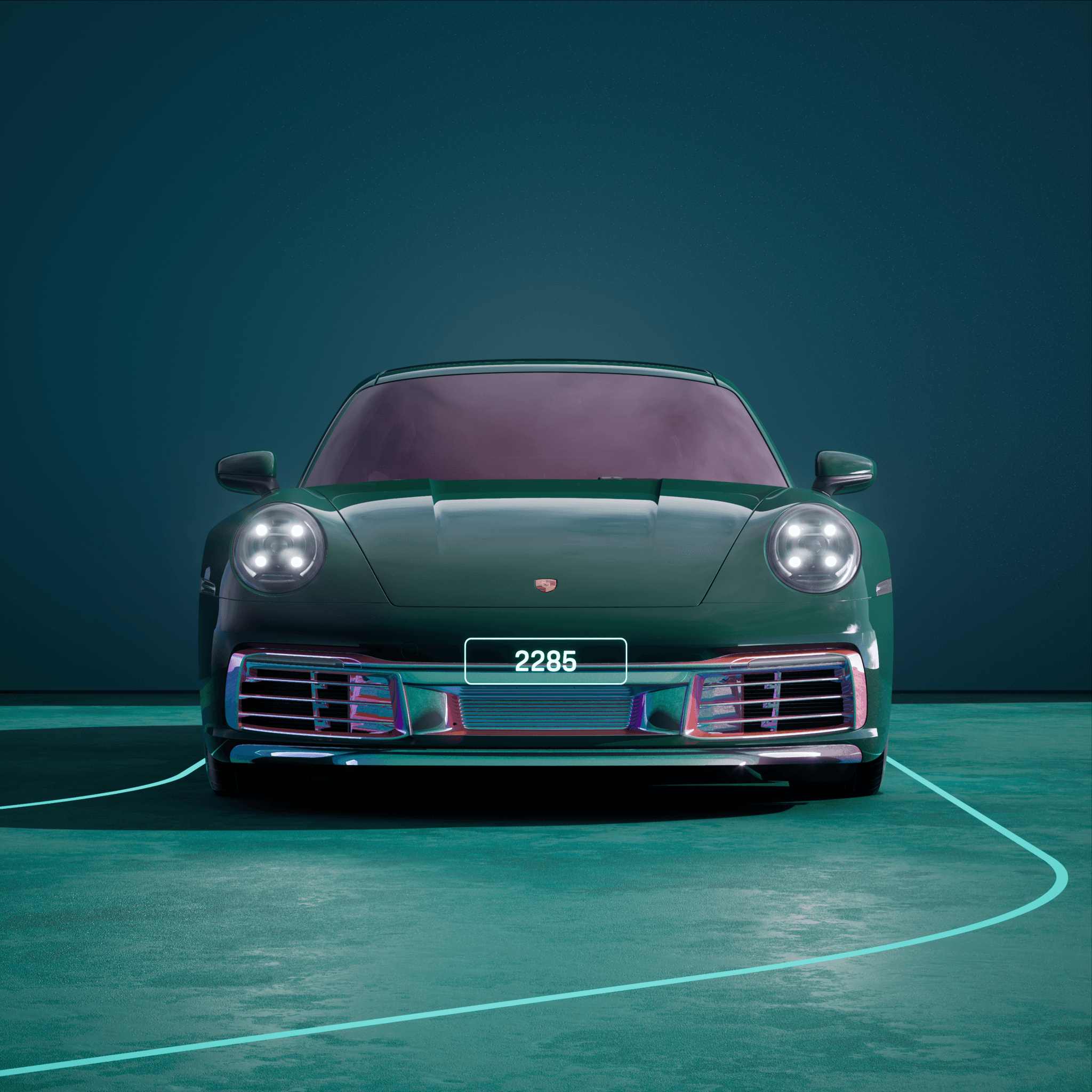The PORSCHΞ 911 2285 image in phase