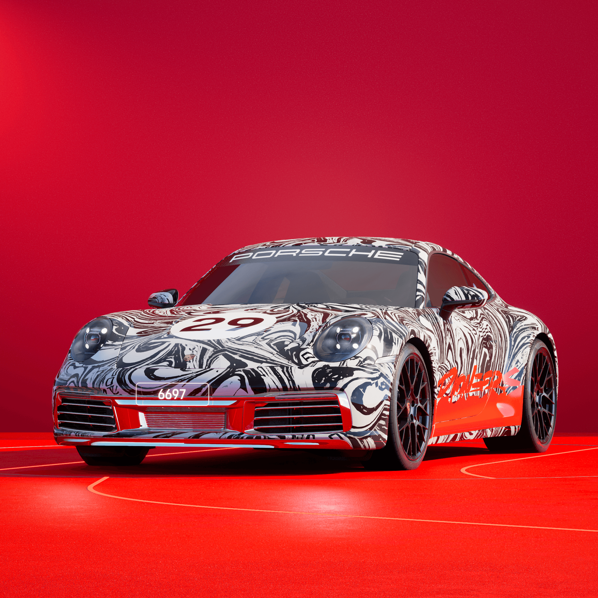 The PORSCHΞ 911 6697 image in phase