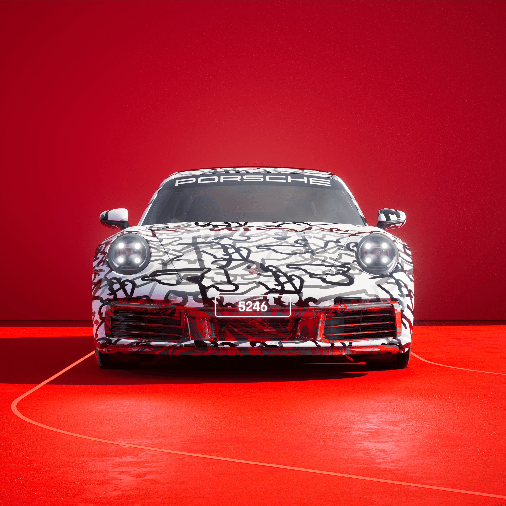 The PORSCHΞ 911 5246 image in phase