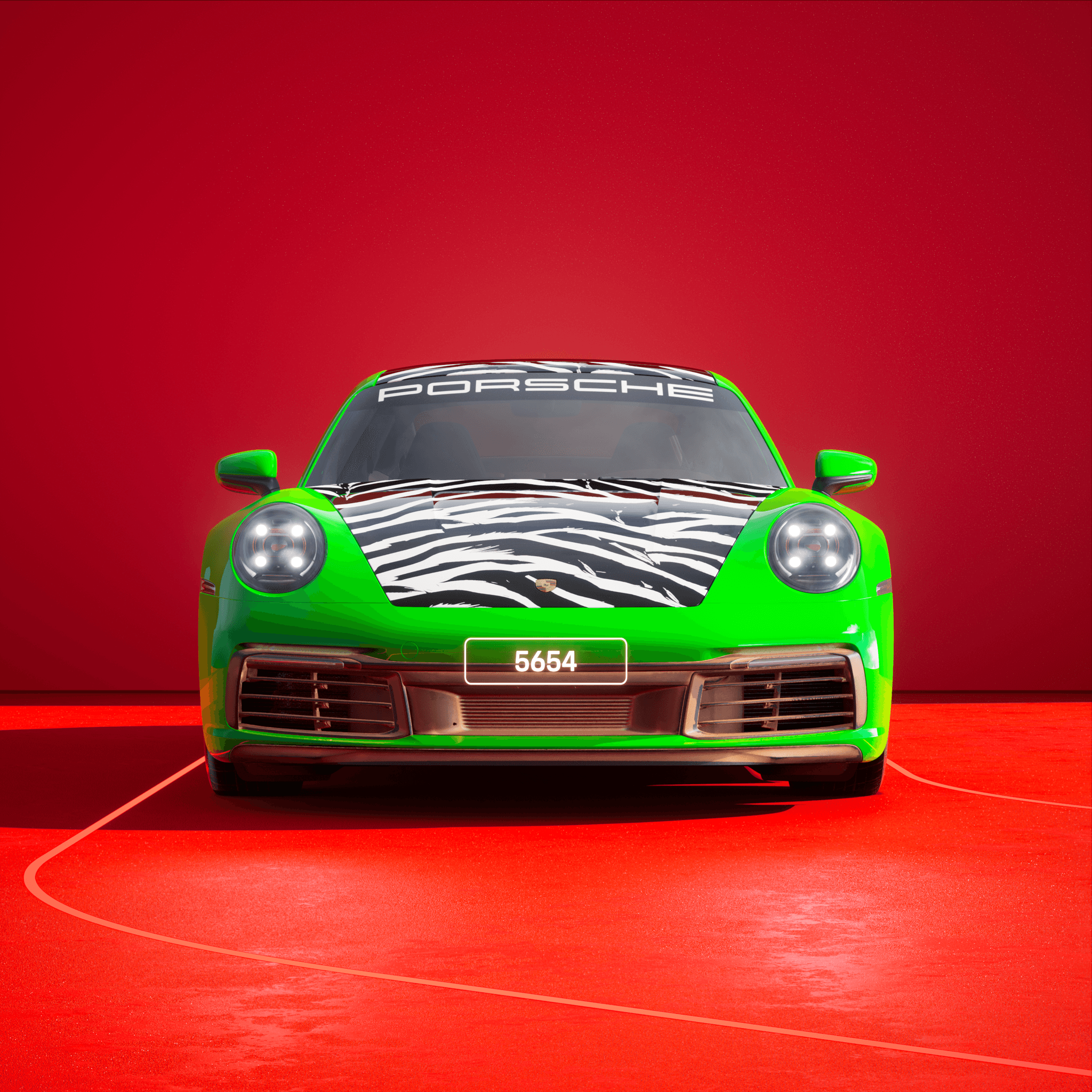 The PORSCHΞ 911 5654 image in phase