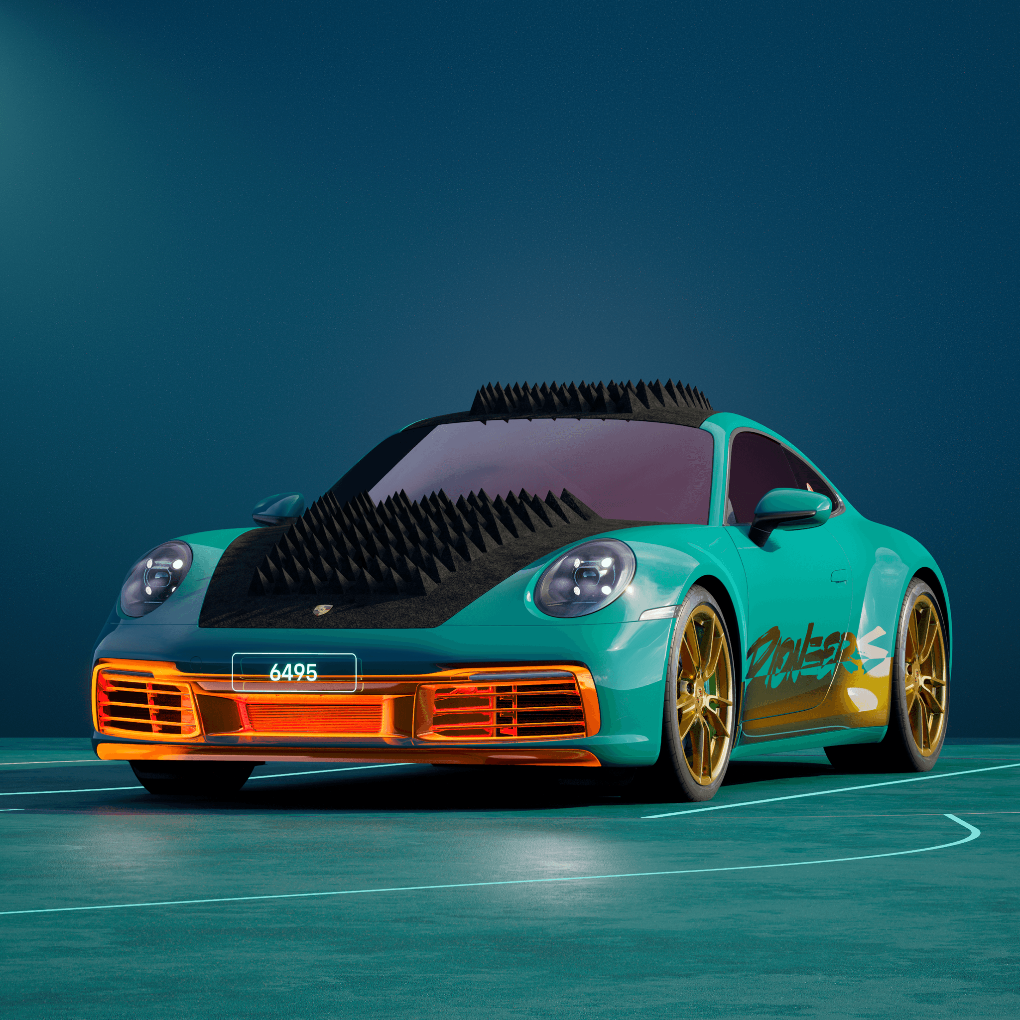 The PORSCHΞ 911 6495 image in phase
