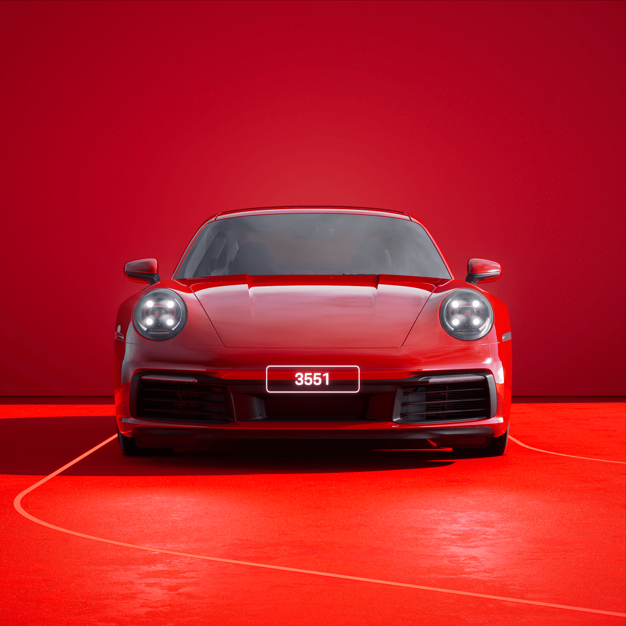 The PORSCHΞ 911 3551 image in phase
