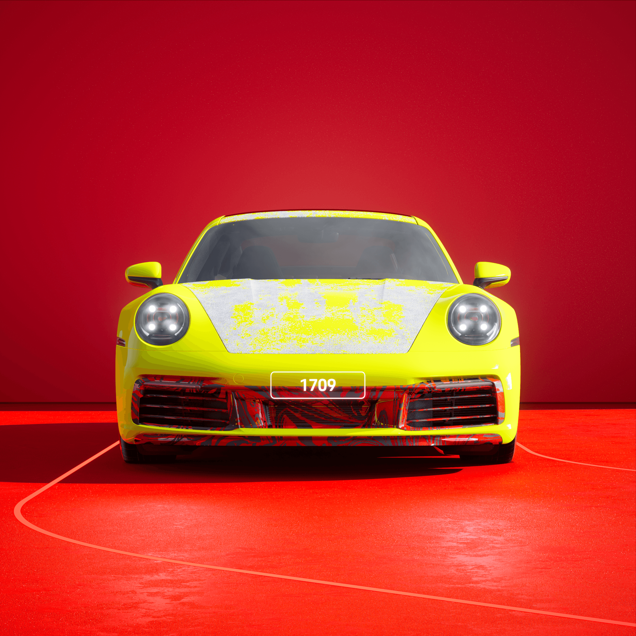The PORSCHΞ 911 1709 image in phase