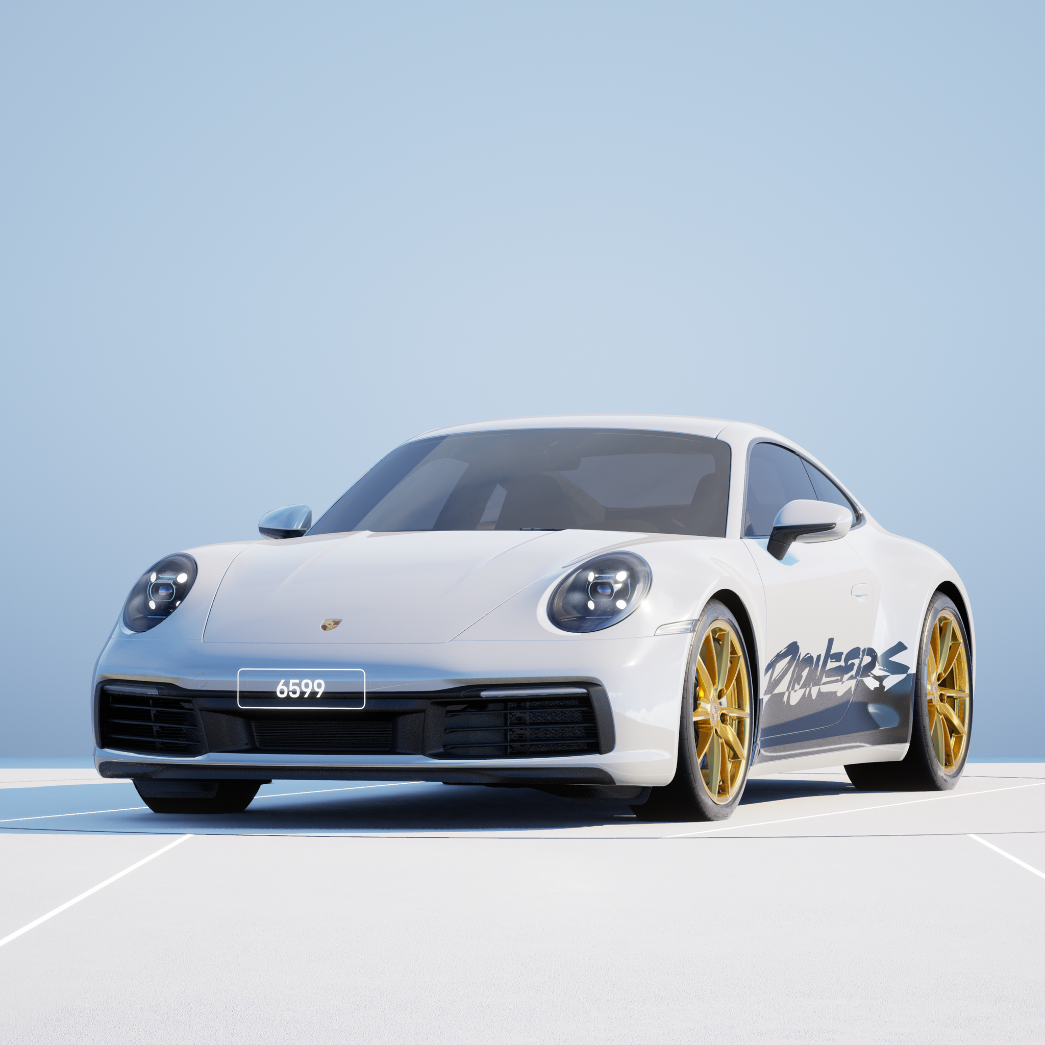 The PORSCHΞ 911 6599 image in phase