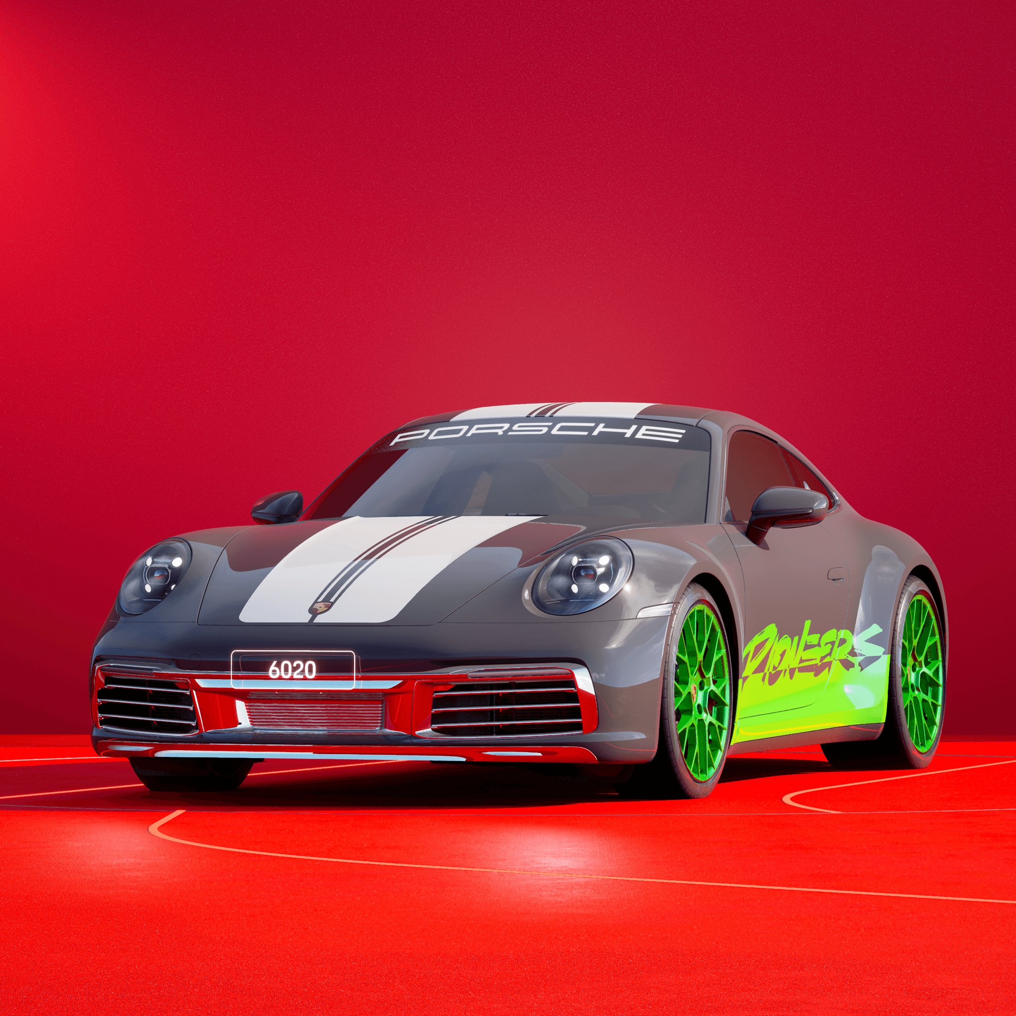 The PORSCHΞ 911 6020 image in phase