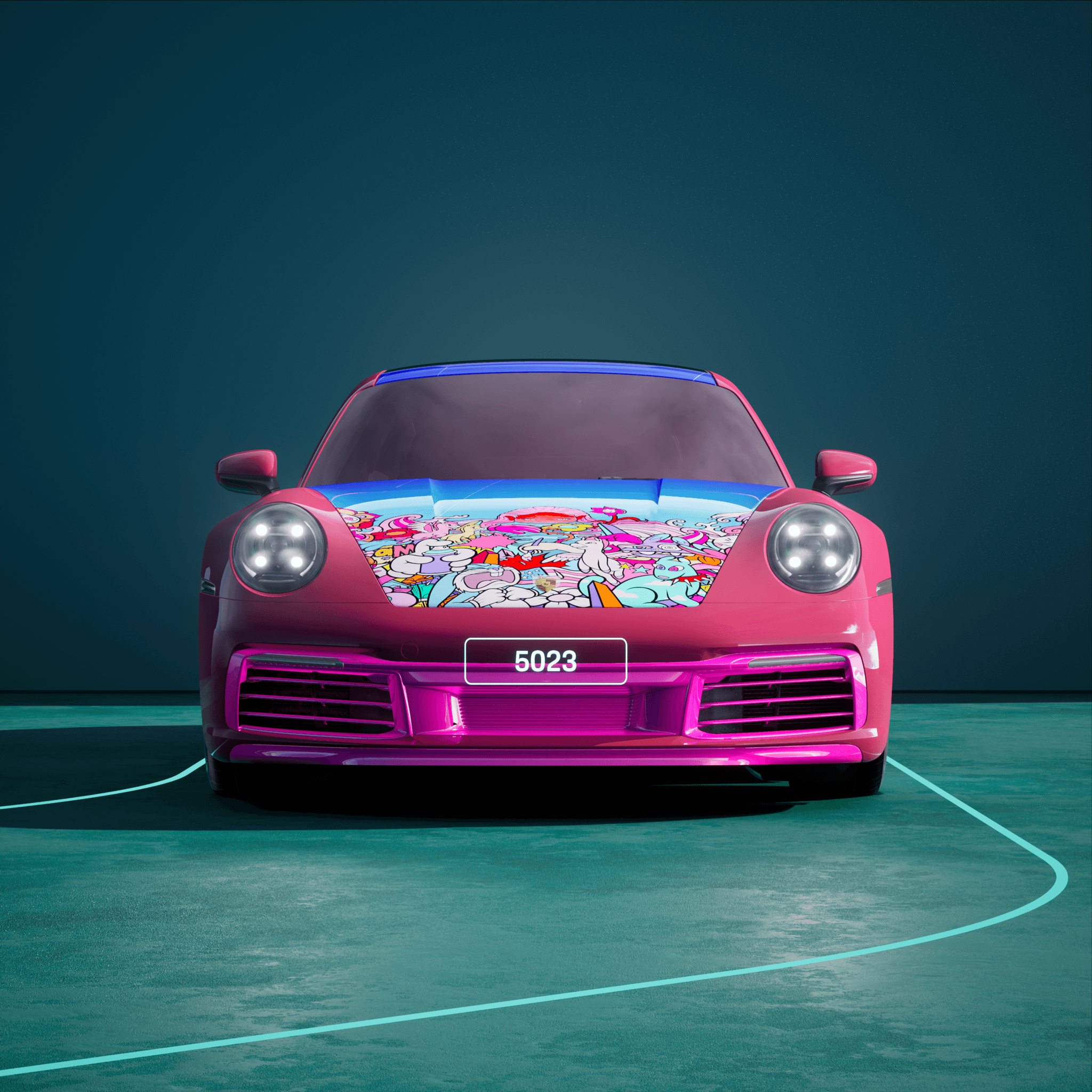 The PORSCHΞ 911 5023 image in phase