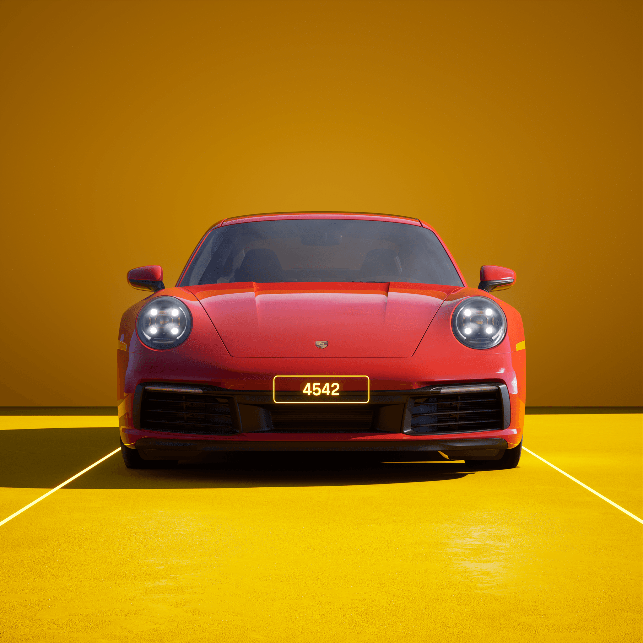 The PORSCHΞ 911 4542 image in phase