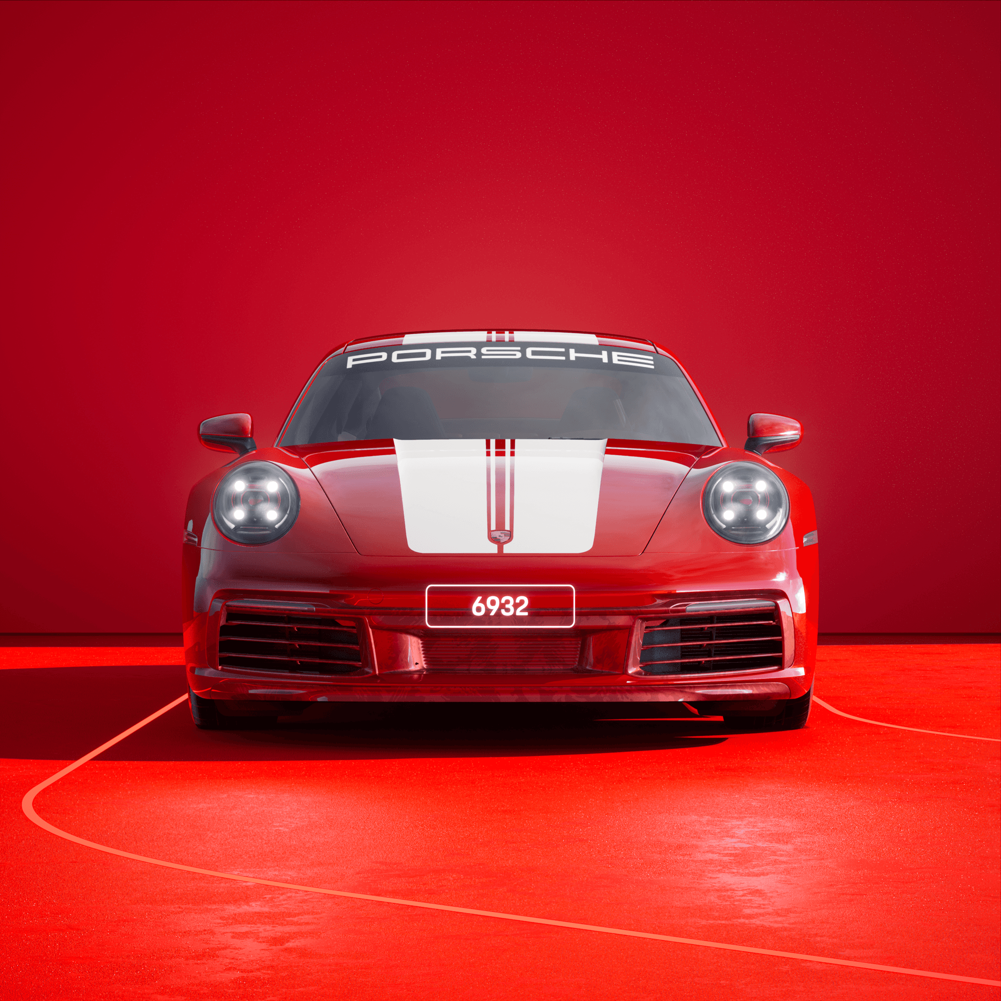 The PORSCHΞ 911 6932 image in phase