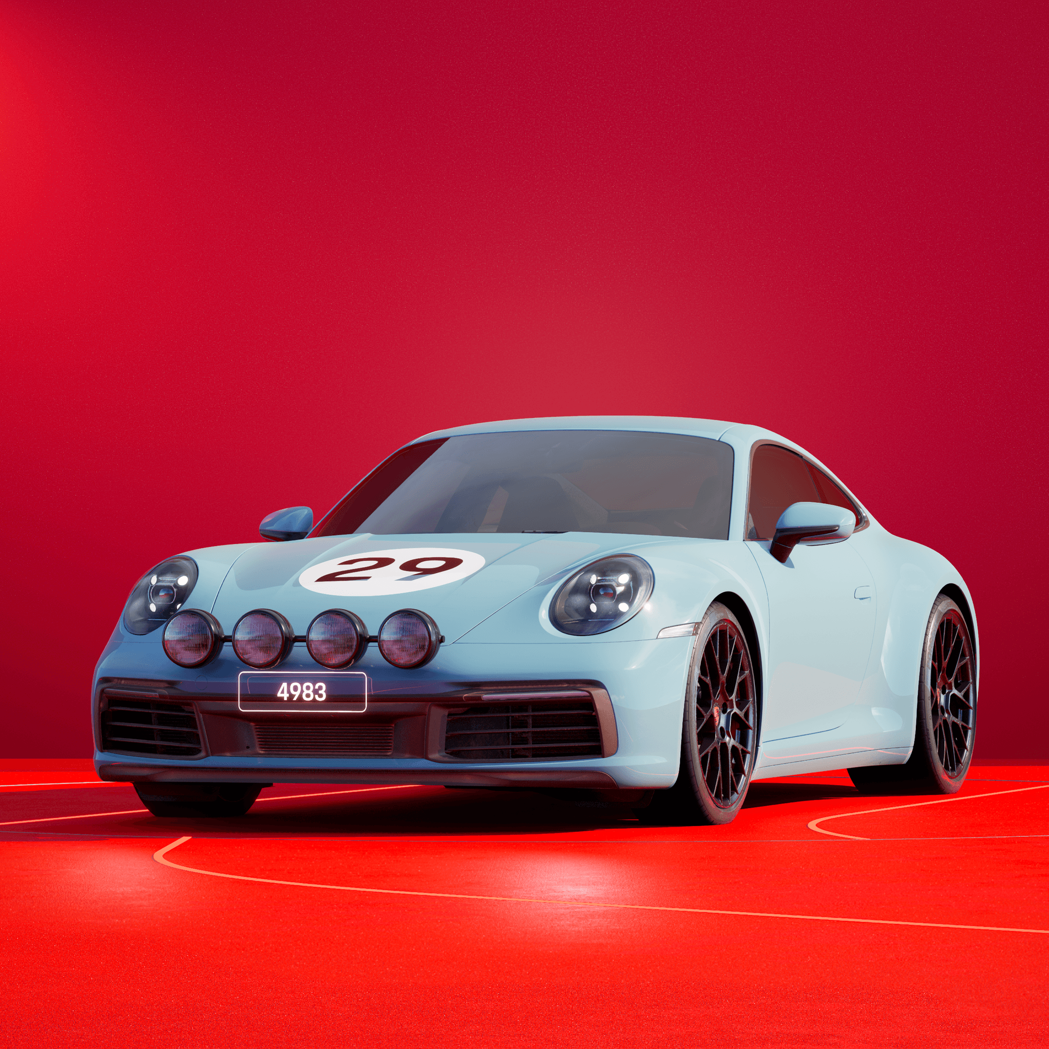 The PORSCHΞ 911 4983 image in phase