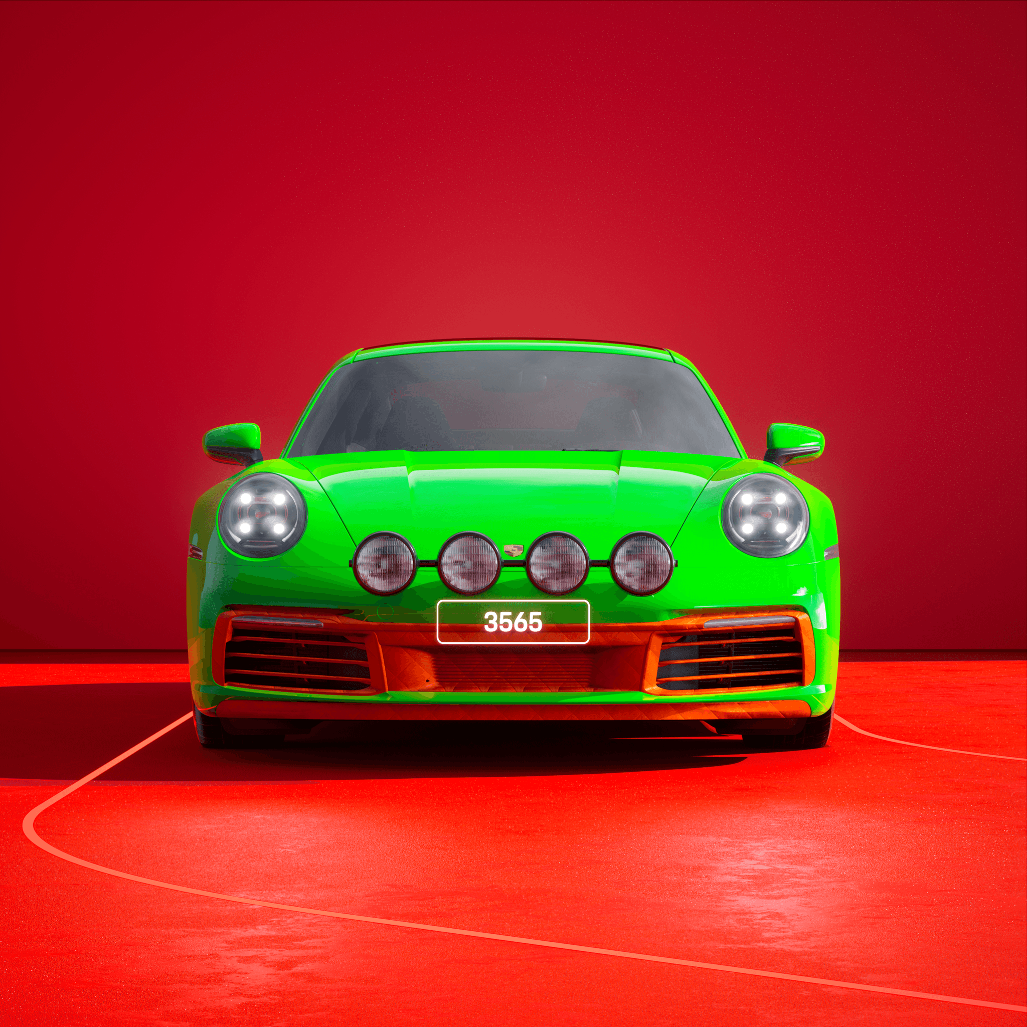 The PORSCHΞ 911 3565 image in phase