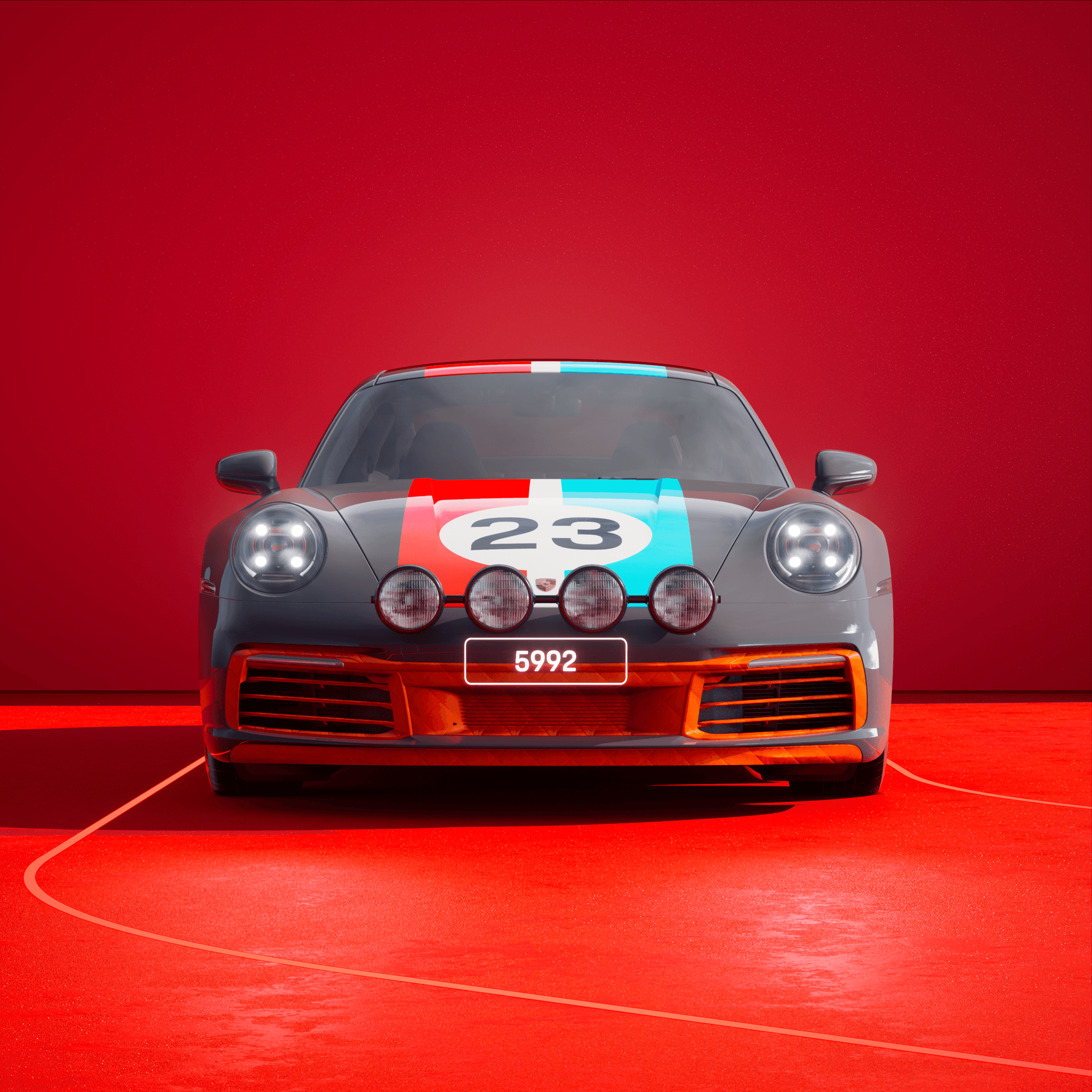 The PORSCHΞ 911 5992 image in phase