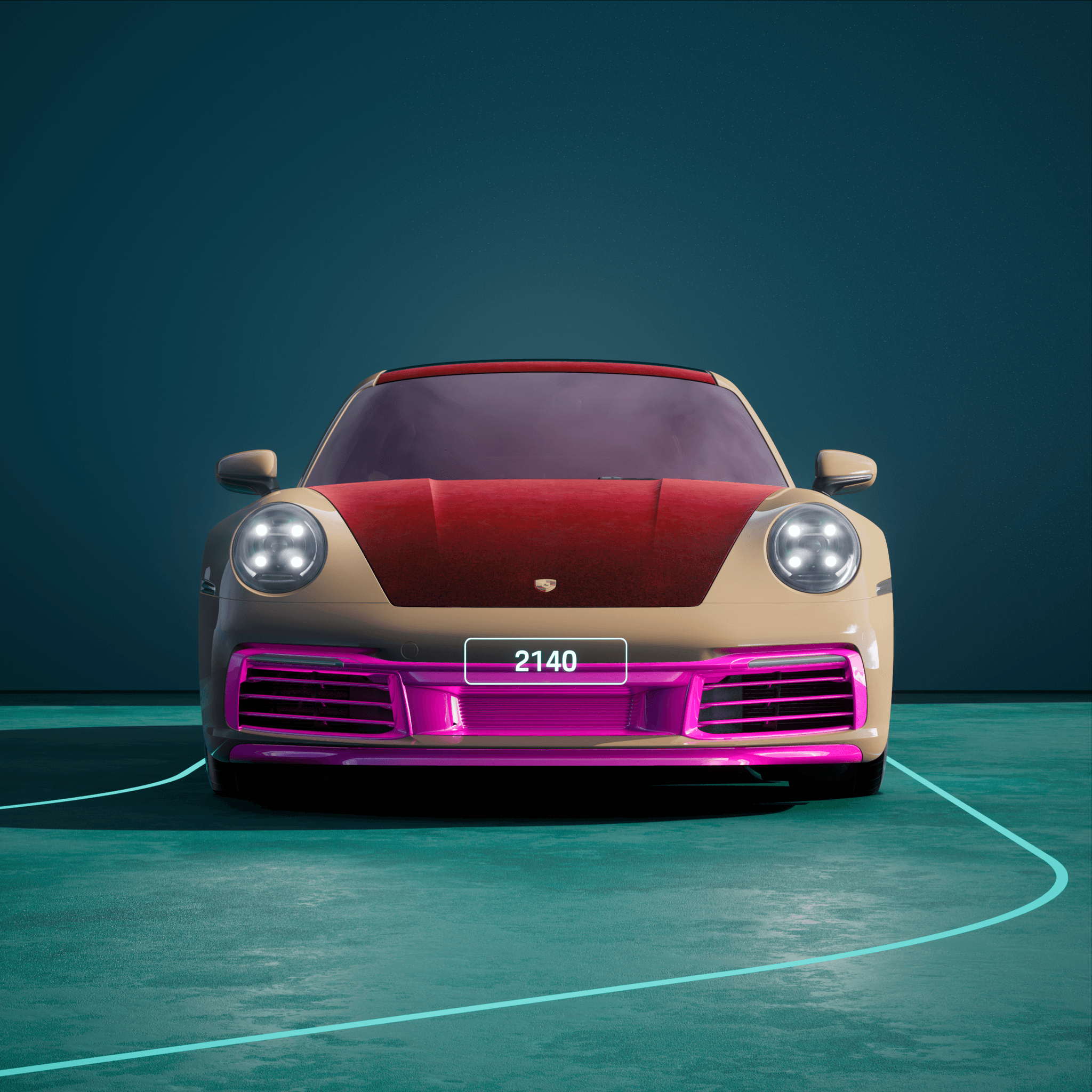 The PORSCHΞ 911 2140 image in phase