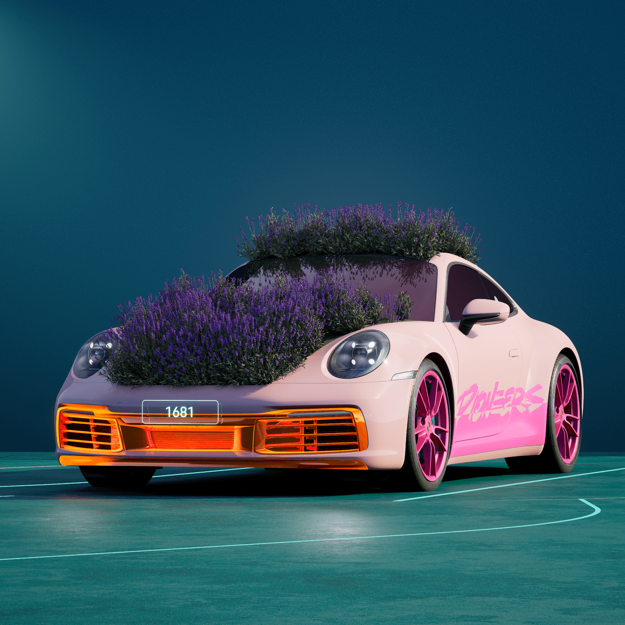The PORSCHΞ 911 1681 image in phase